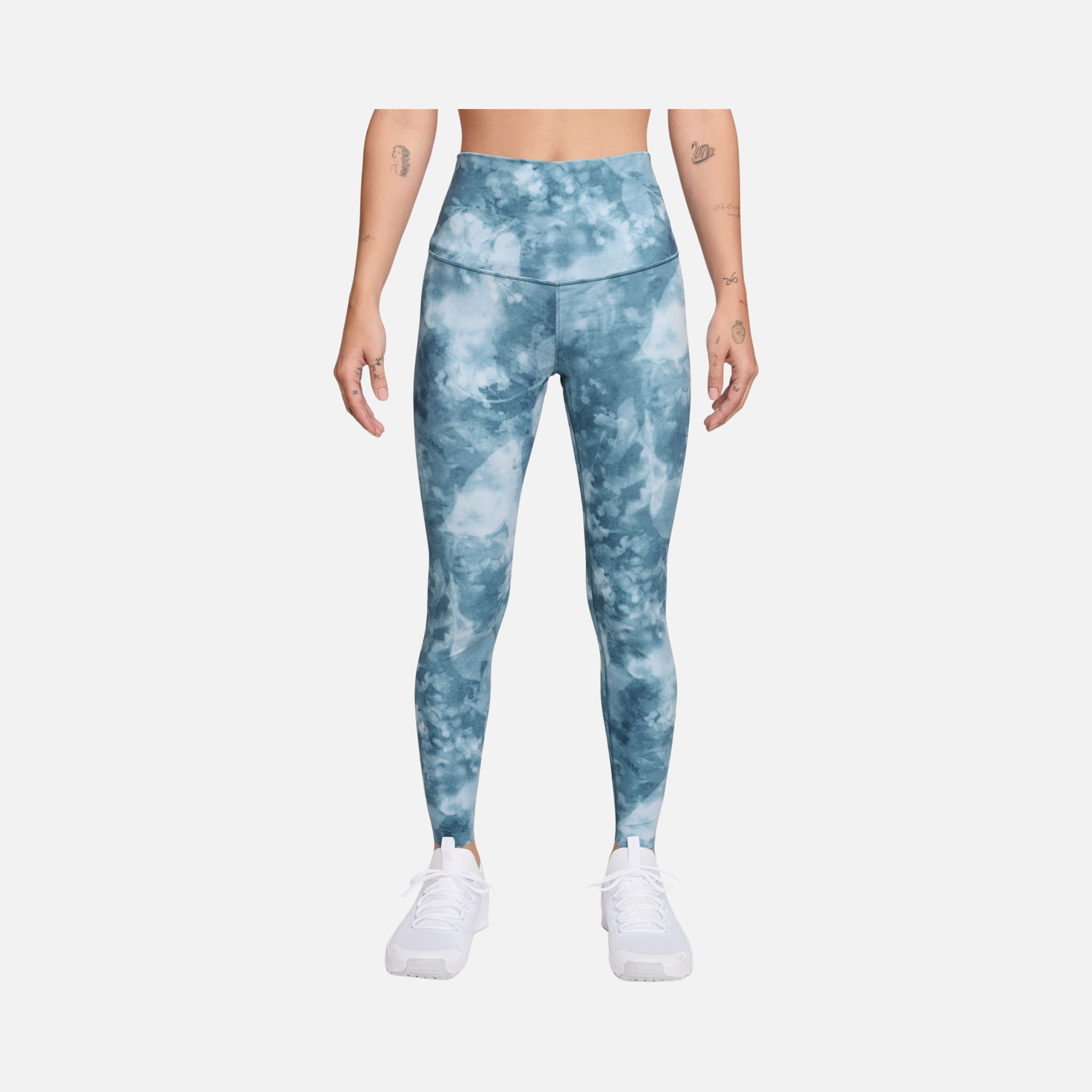 Nike Dri-fit Zenvy Hr 7/8 Tight Aop Kadın Tayt