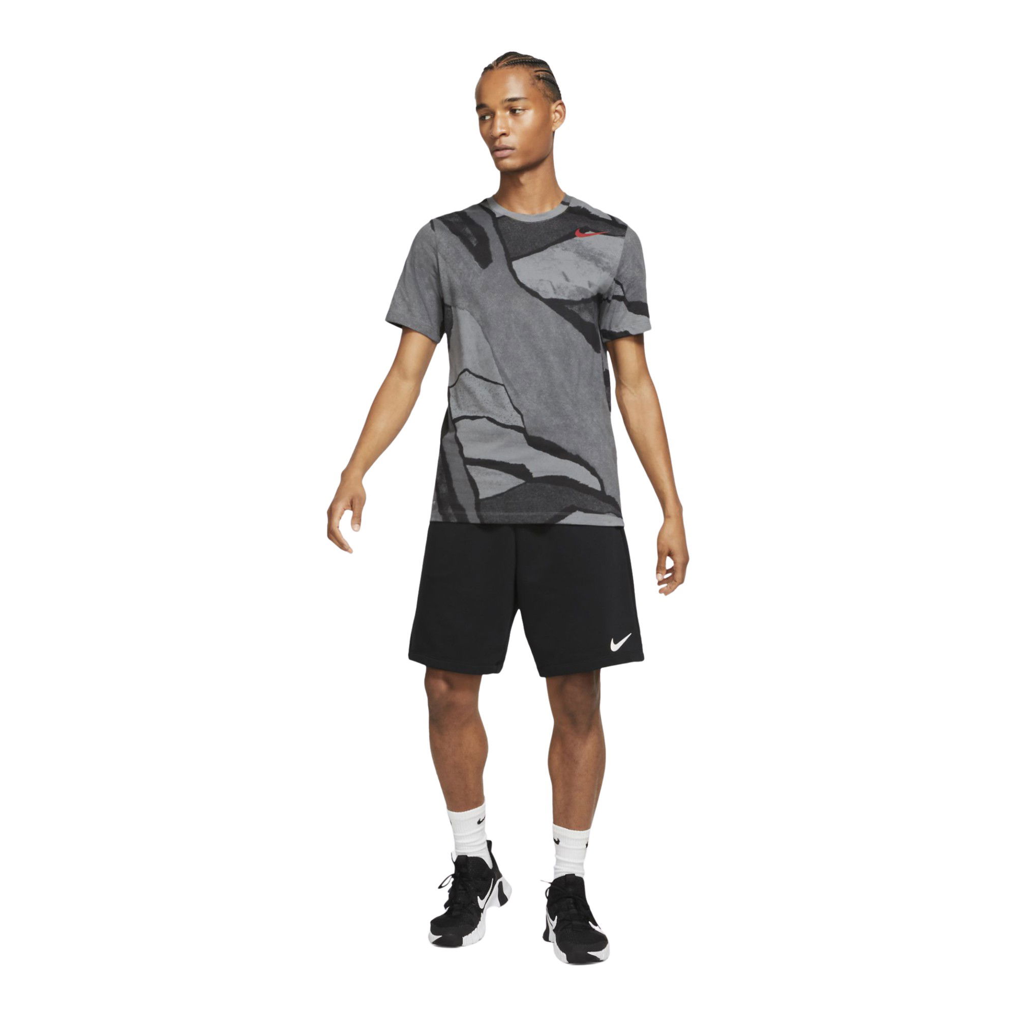 Nike Dri-Fit Printed Training Short-Sleeve Erkek Tişört