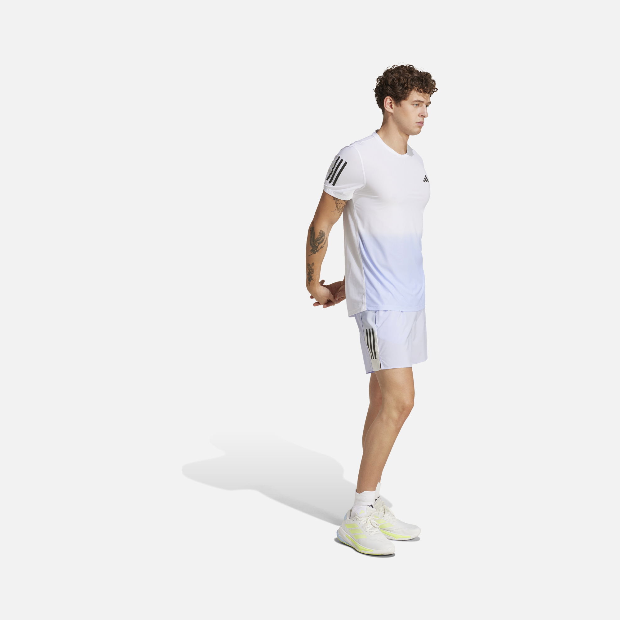 adidas Climacool Own the Run Colorblock Running Short-Sleeve Erkek Tişört