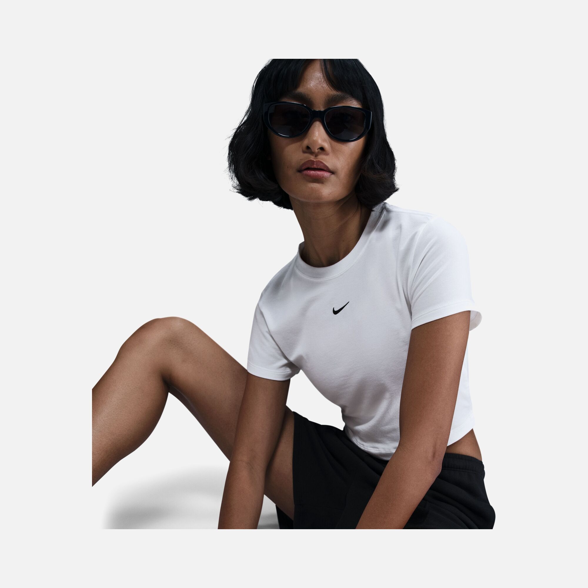 Nike W Nsw Chill Knit Crop Kadın Tişört