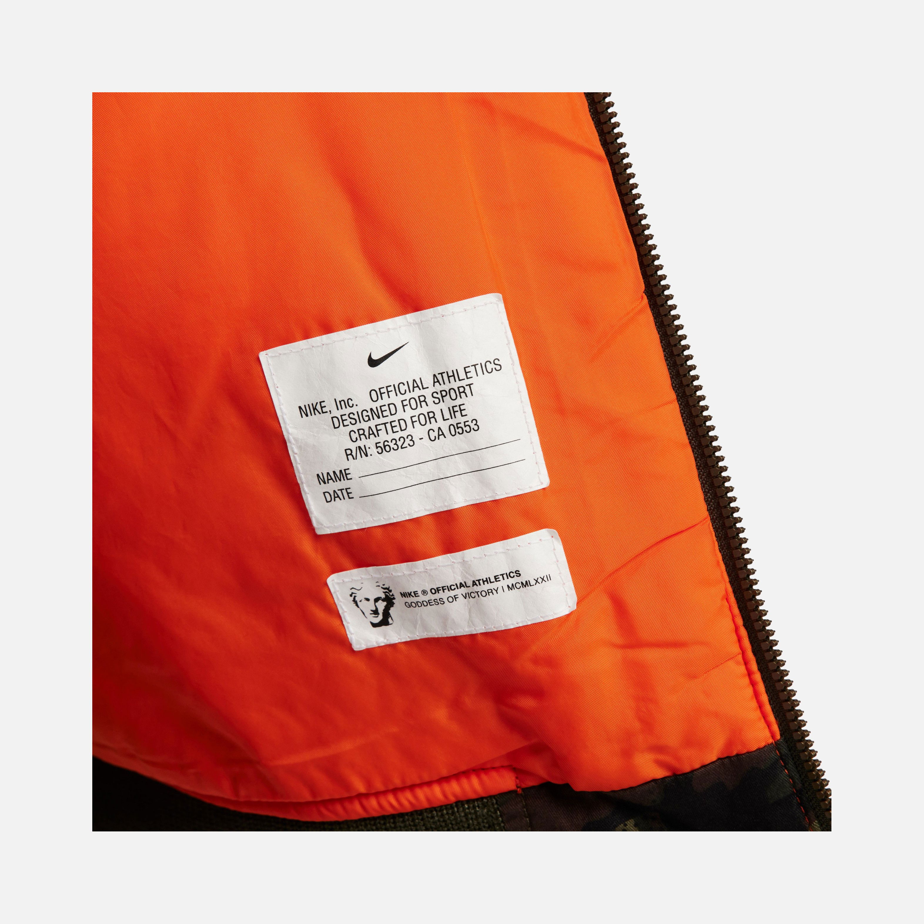 Nike Life Woven MA1 Flight ''Camouflage Printed'' Loose Fit Lined Erkek Ceket