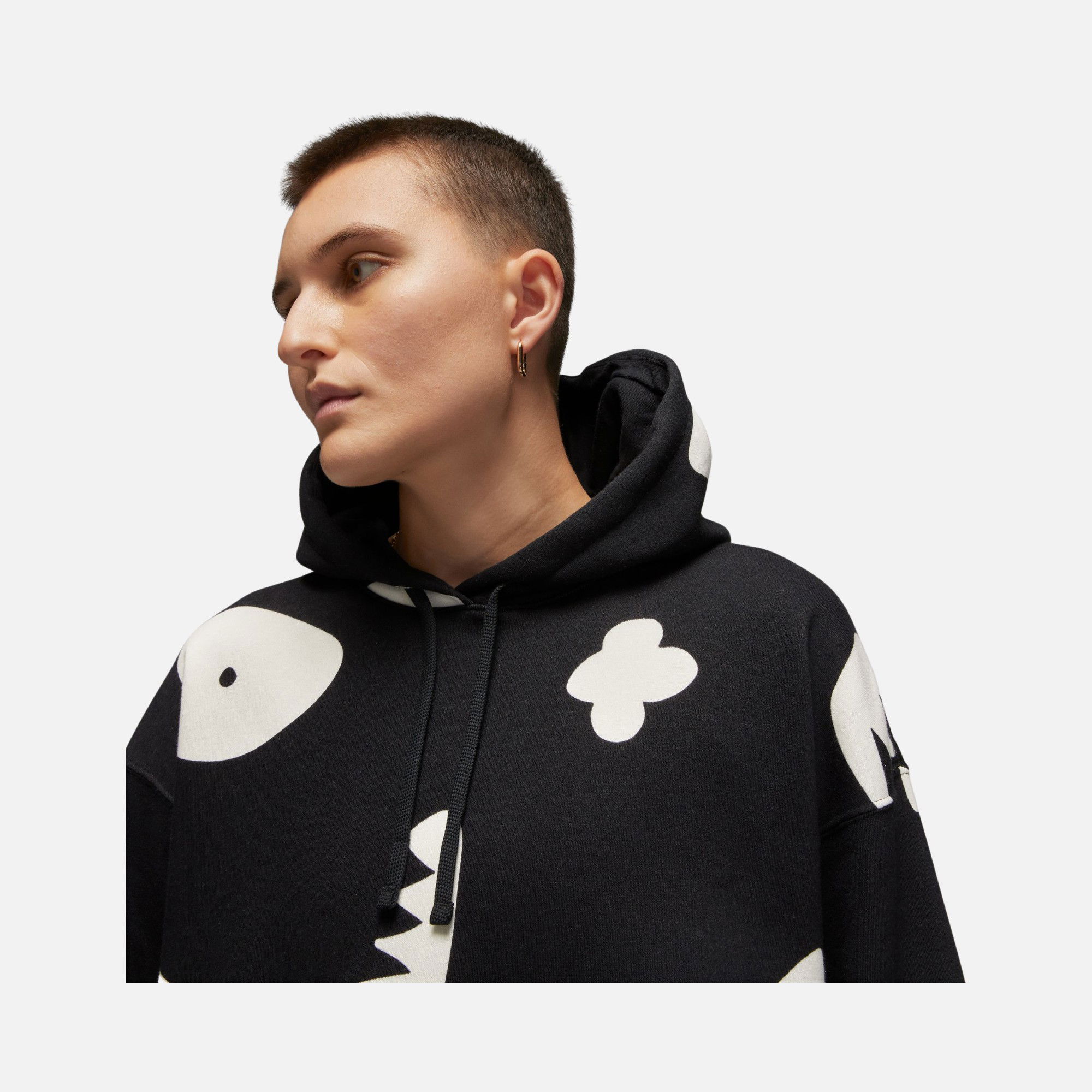 Nike Jordan Brooklyn Artist Series Fleece Pullover Hoodie Kadın Sweatshirt