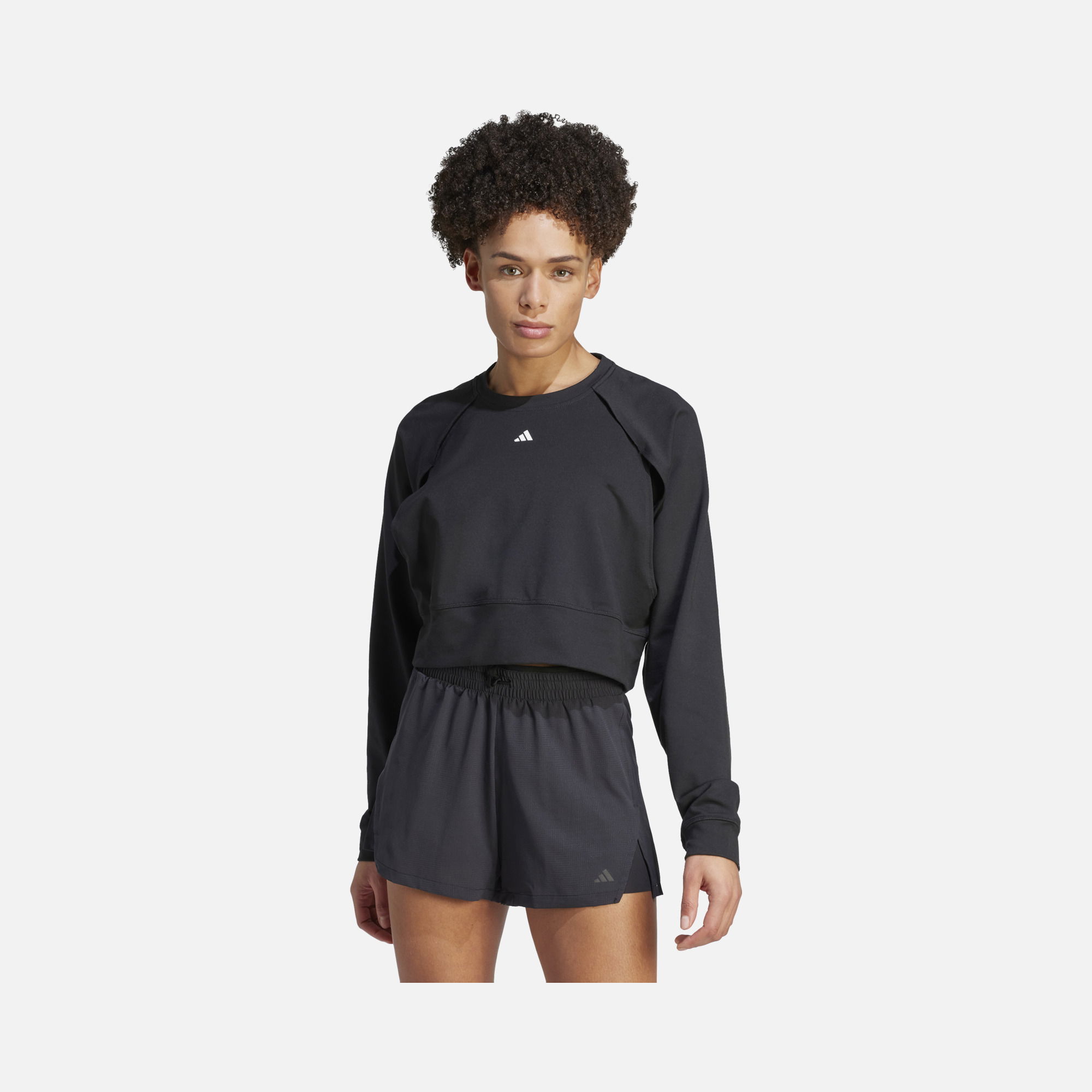 adidas Power Aeroready Crop Cover-Up Training Kadın Sweatshirt