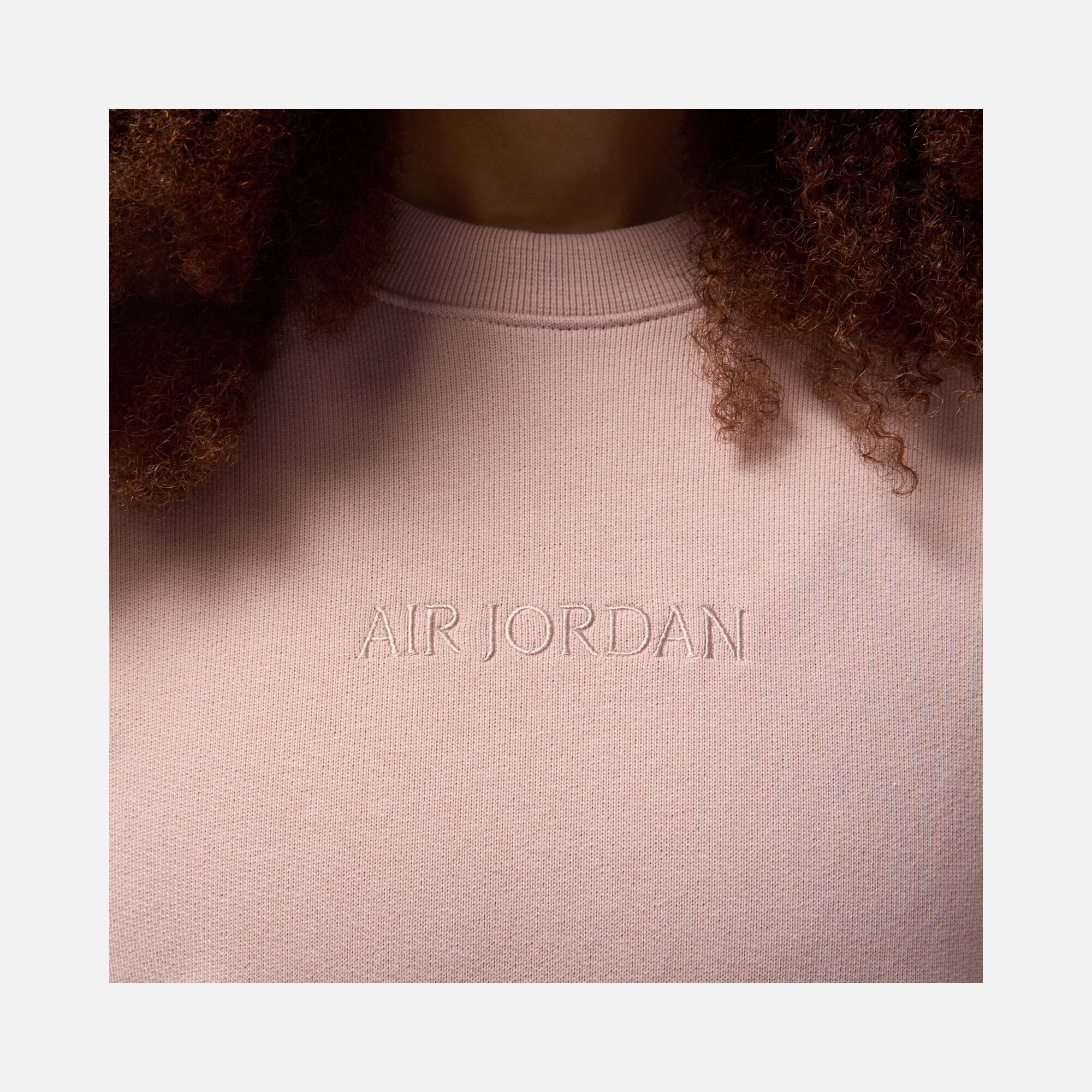 Nike Air Jordan Wordmark Fleece Crew-Neck Erkek Sweatshirt