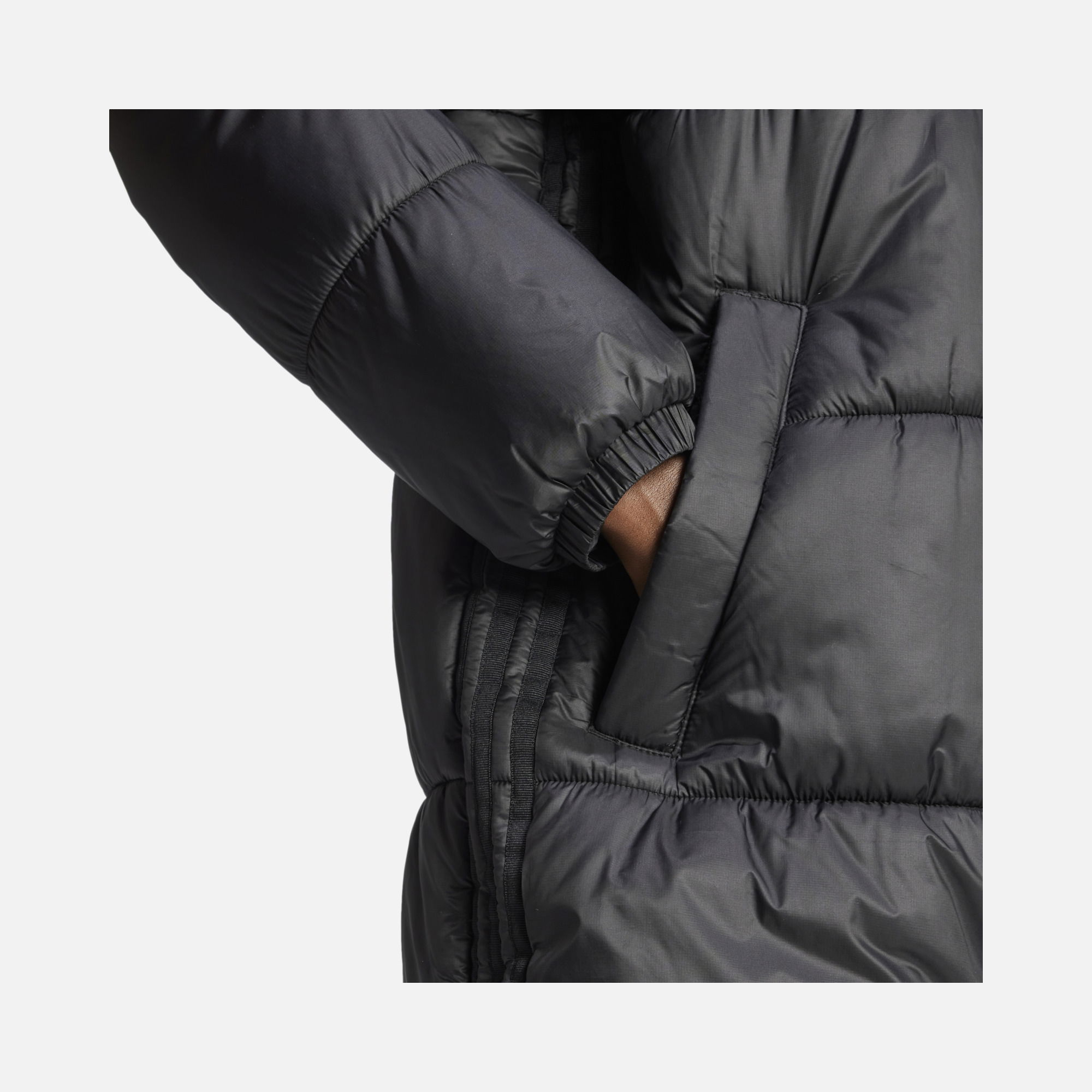 adidas Adicolor Long Puffer Full-Zip Hoodie Kadın Parka