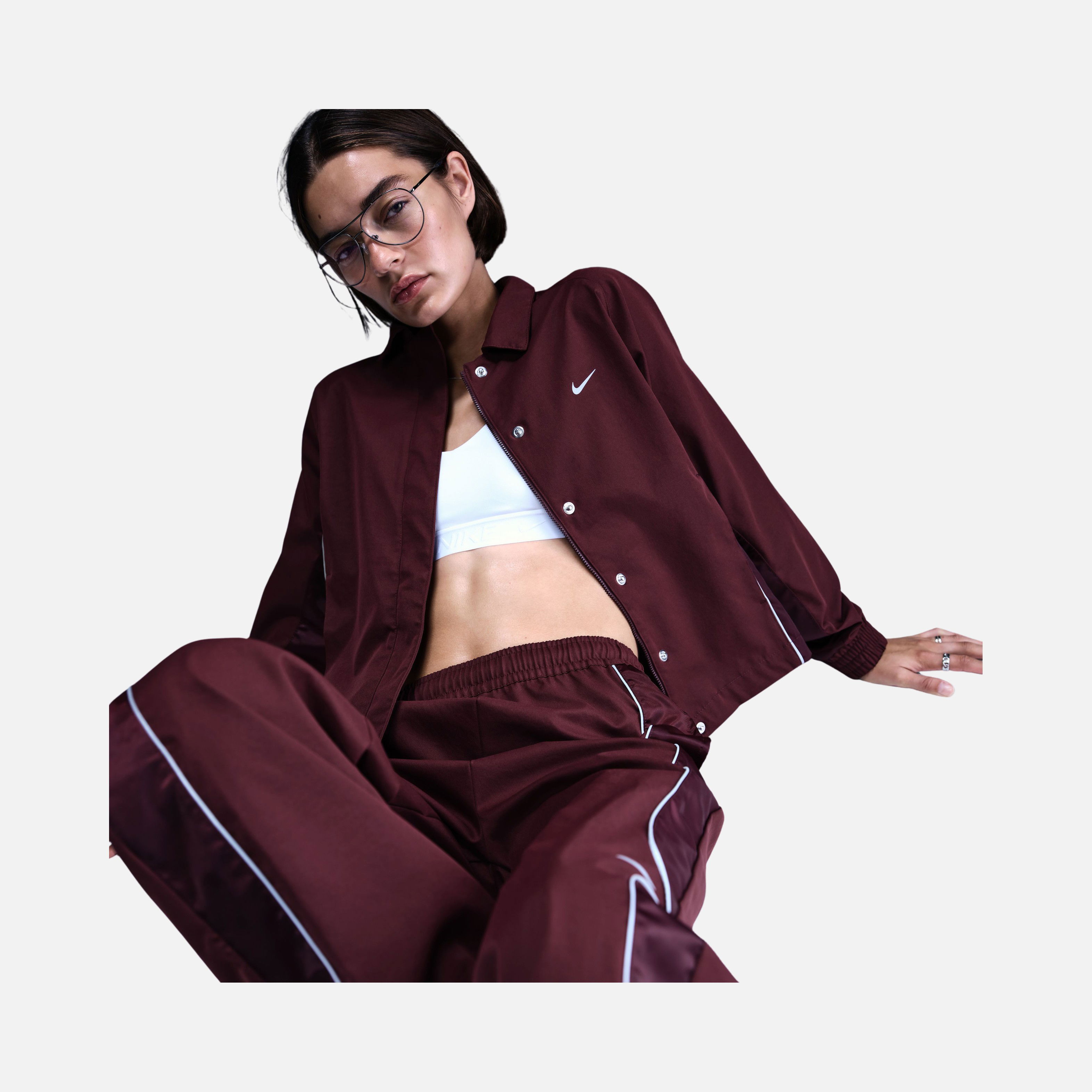 Nike Sportswear Gel Woven Full Snap Closure Kadın Ceket