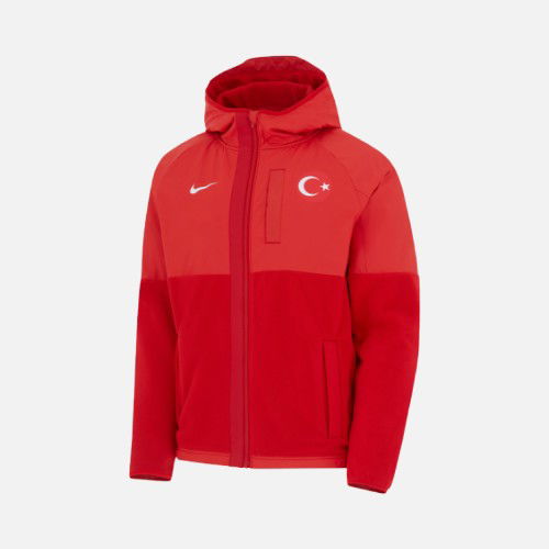 Nike Türkiye 2024-2025 Woven Fabric Fleece Lined Full-Zip Hoodie Erkek Sweatshirt