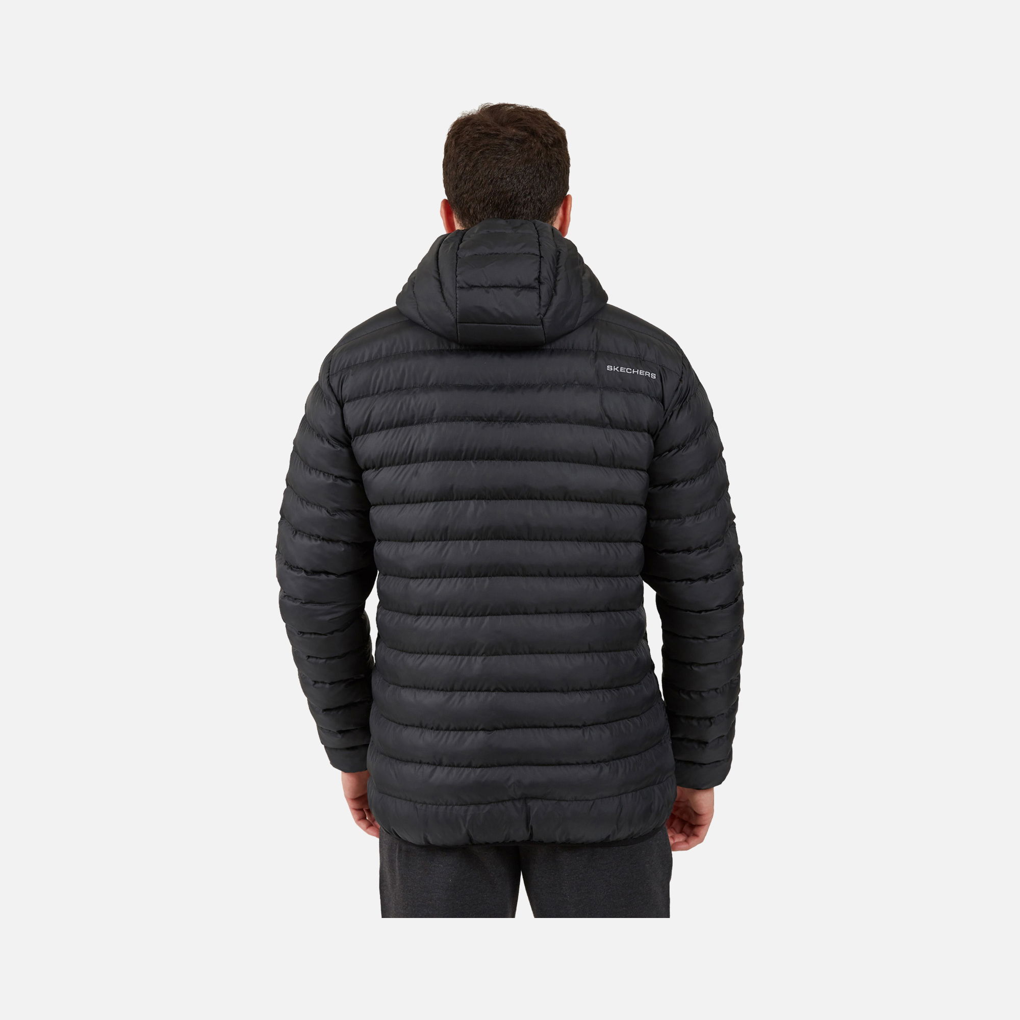 Skechers Essential Padded Lightweight Full-Zip Hoodie Erkek Mont