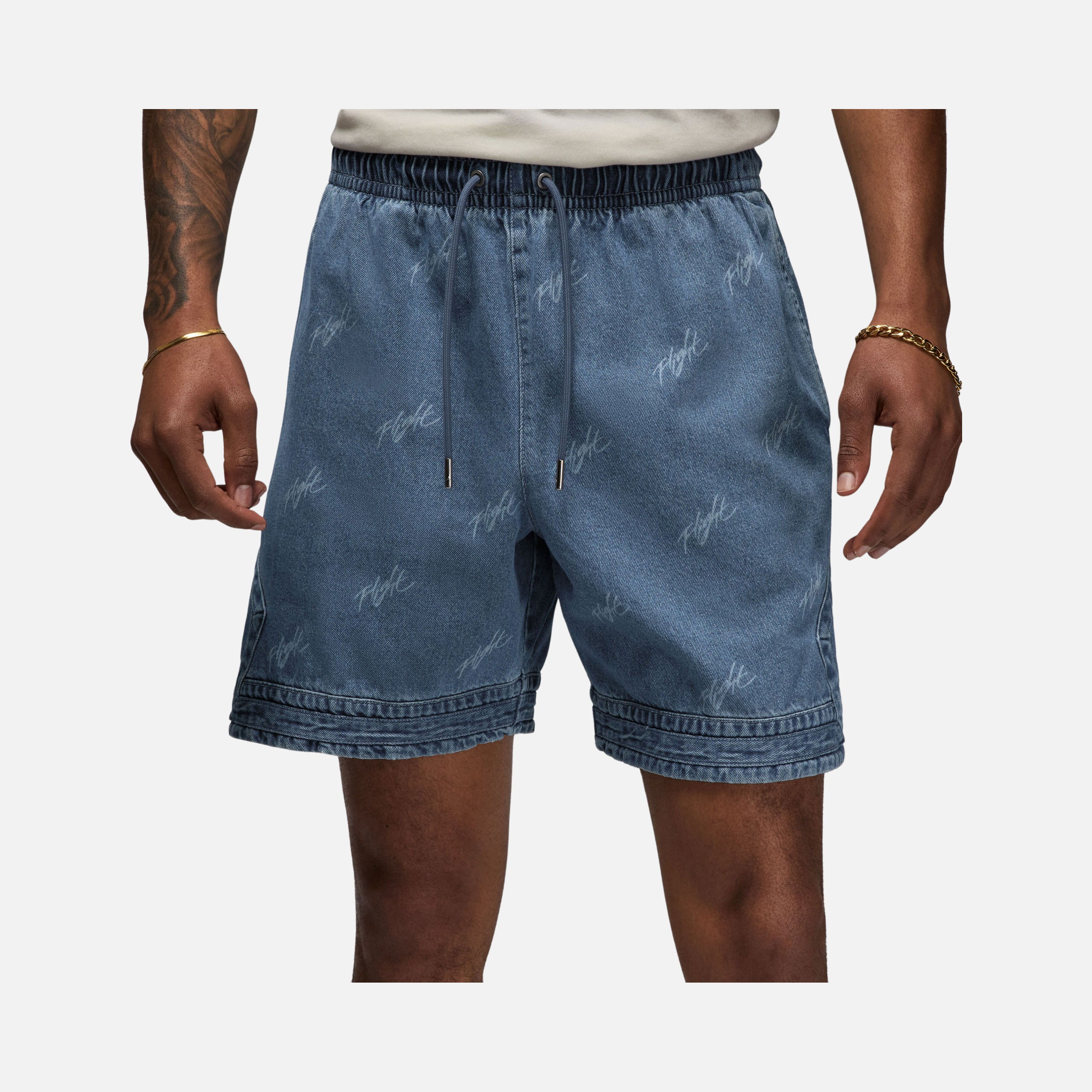 Nike Jordan Flight Heritage Denim Allover Printed Erkek Şort