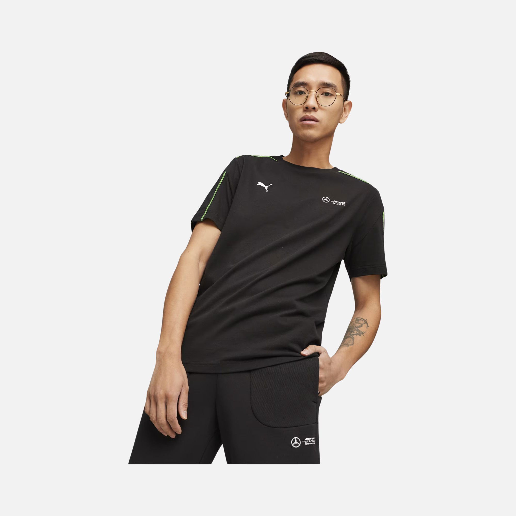 Puma Sportswear Mercedes-AMG F1 Petronas MT7 Short-Sleeve Erkek Tişört