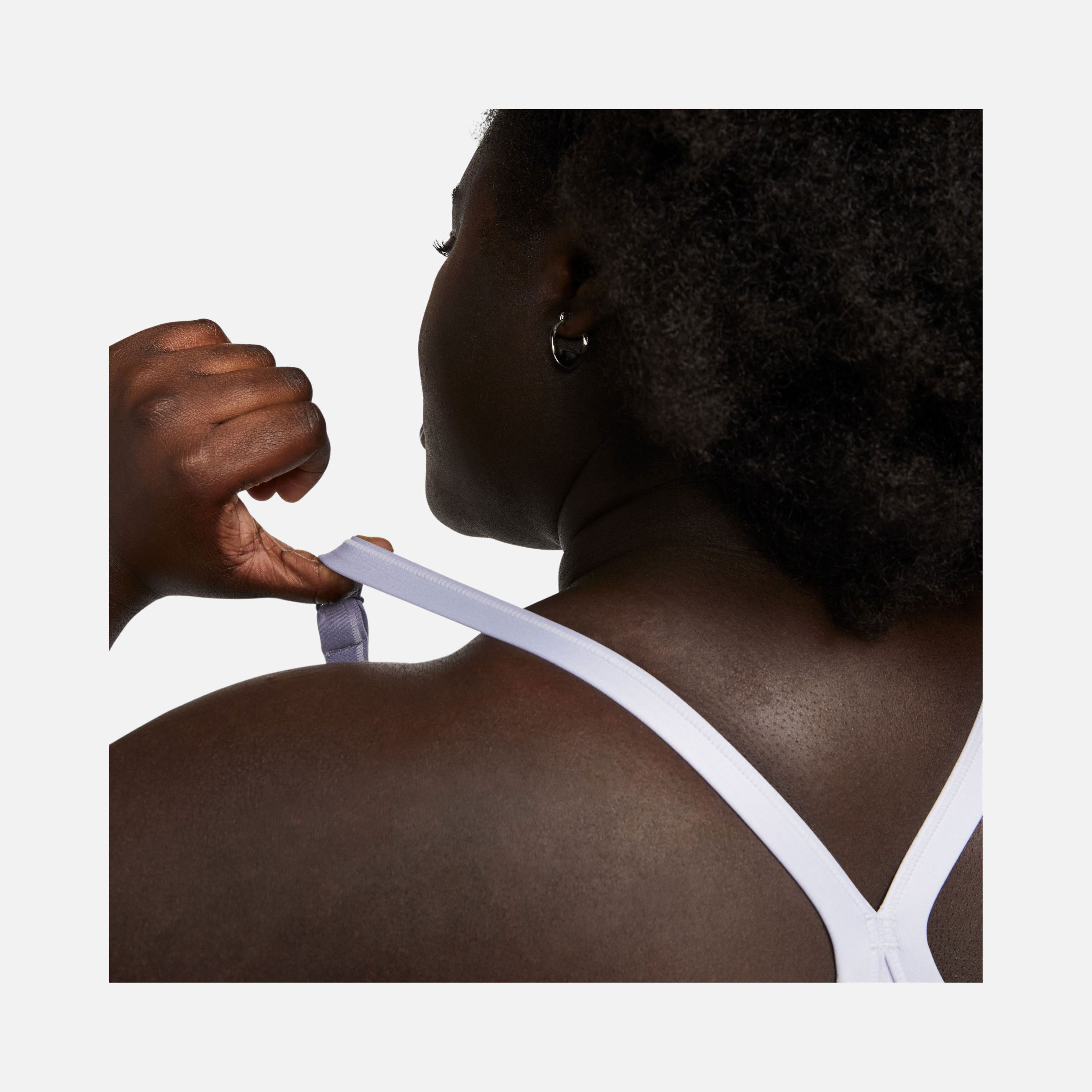 Nike Dri-Fit Indy Light-Support Padded V-Neck (Plus-Size) Kadın Bra