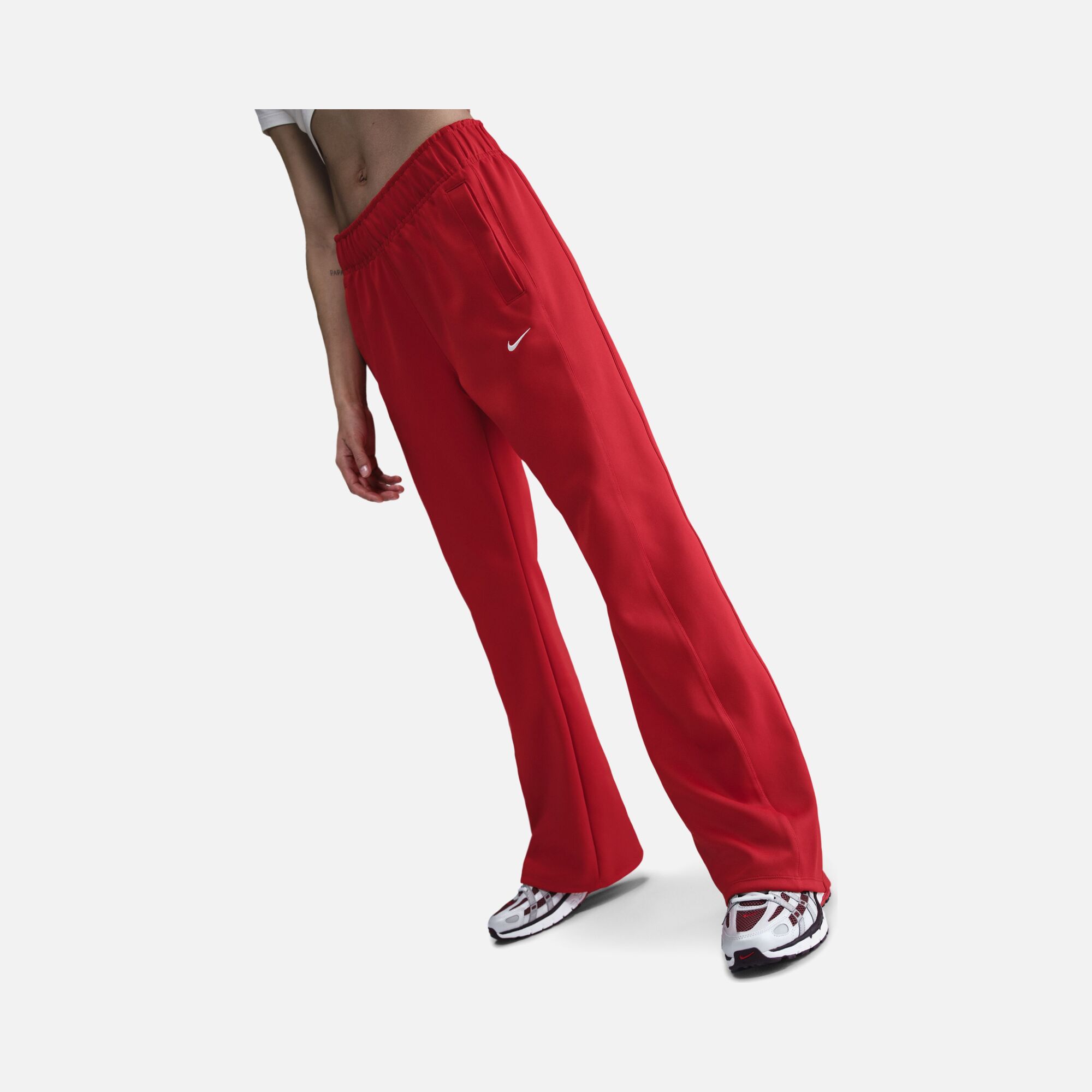 Nike Sportswear Essentials Windrunner Mid-Rise Slim Poly Knit Kadın Eşofman Altı