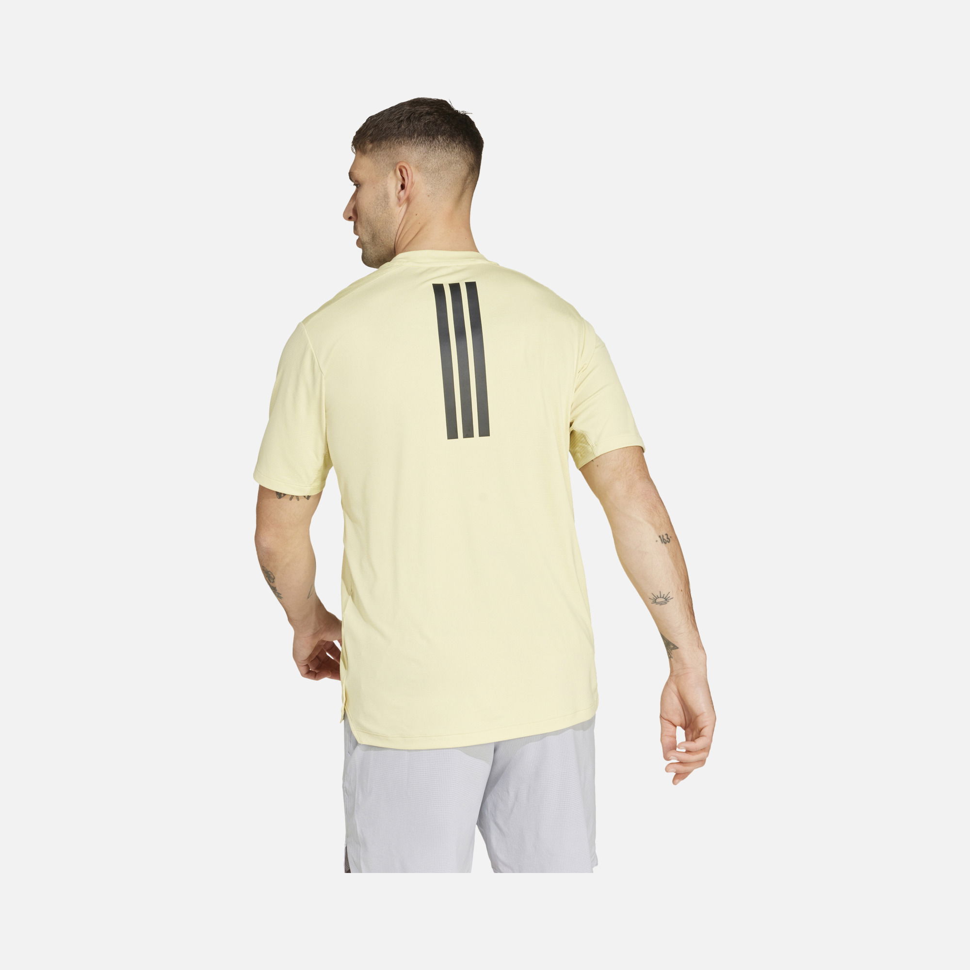 adidas Climacool Power 3-Stripes Slim Cut Gym & Training Short-Sleeve Erkek Tişört