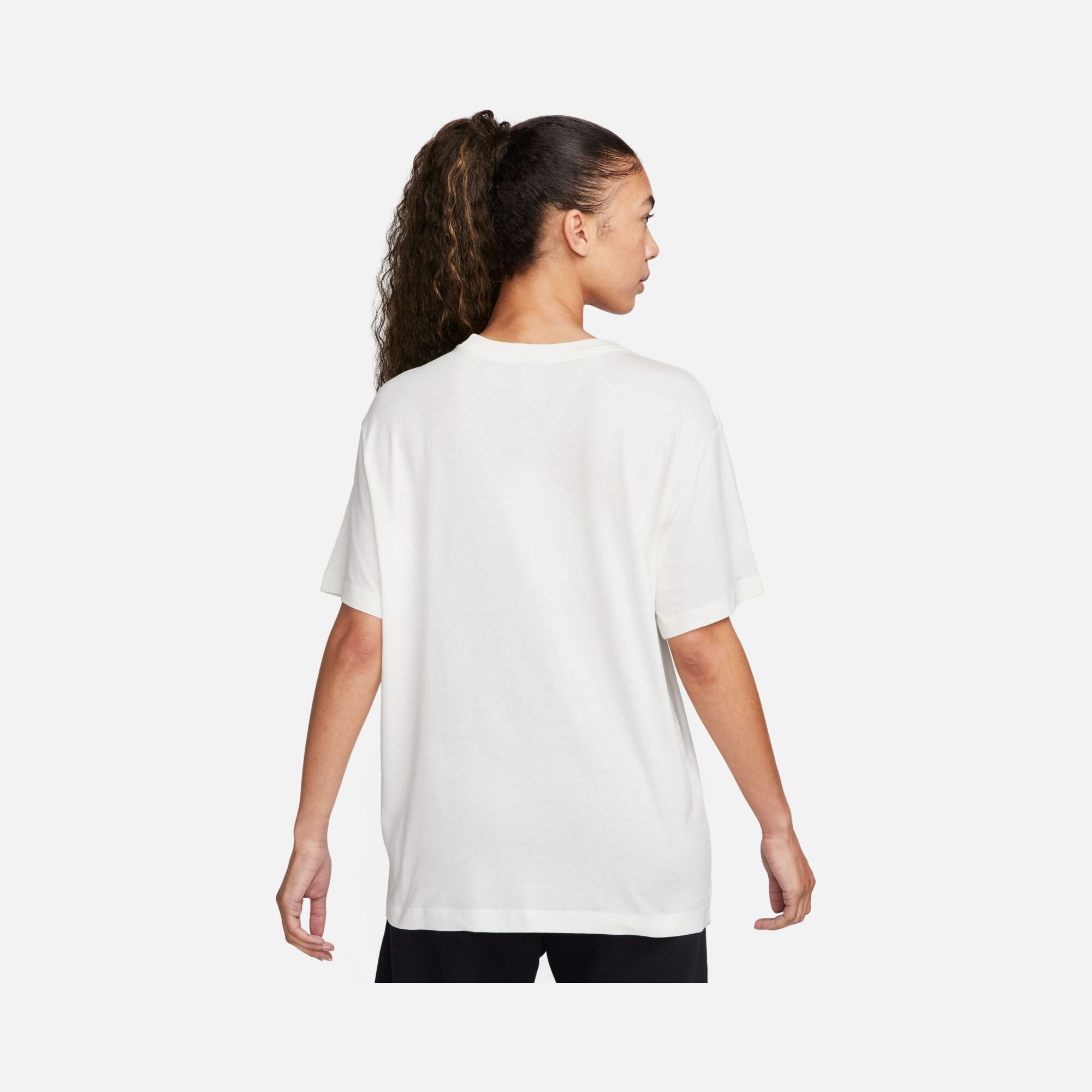 Nike Sportswear Fleece Boyfriend Short-Sleeve Kadın Tişört