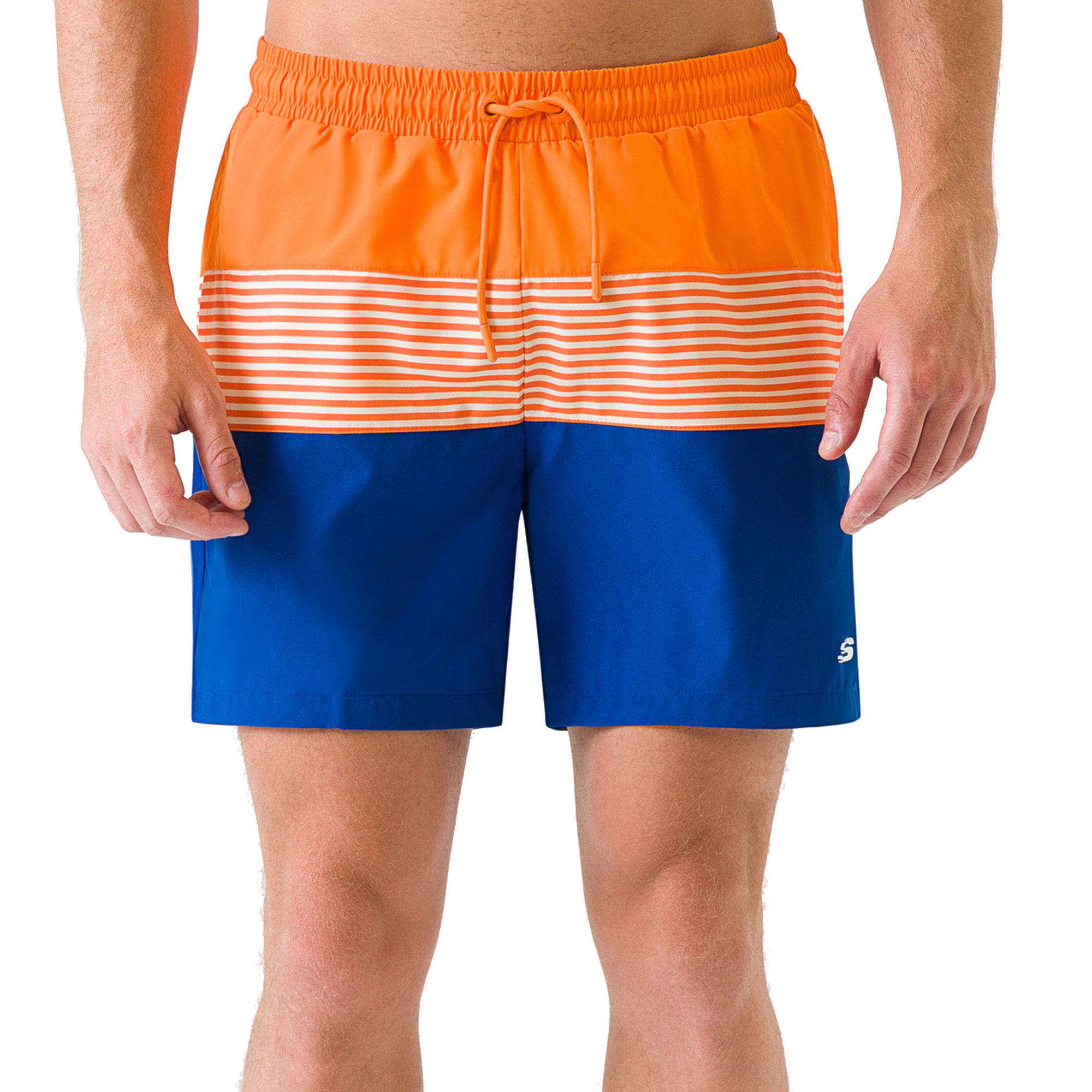 Skechers Colorblock Stripe Print Erkek Şort Mayo