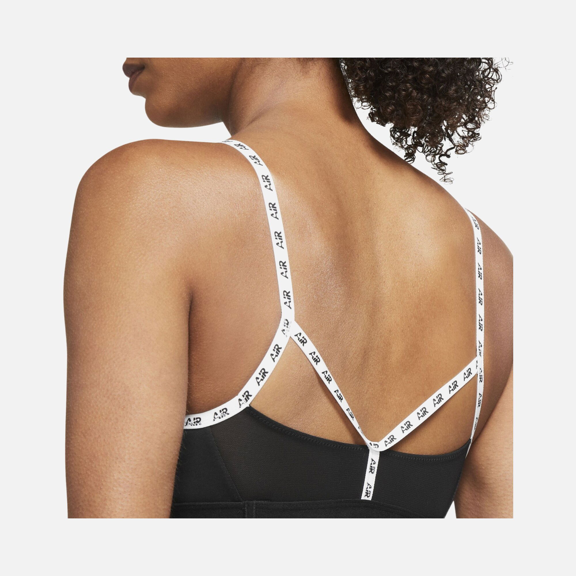 Nike Air Dri-Fit Indy Light-Support Padded Logo Tape Sports Kadın Bra