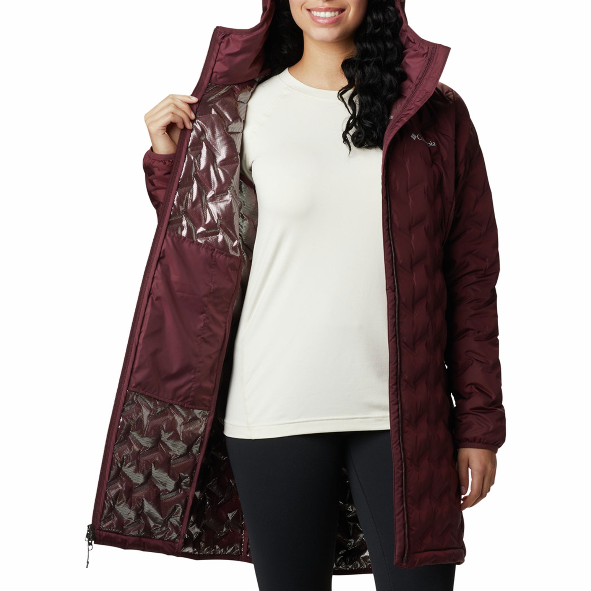 Columbia Delta Ridge Long Down Hooded Kadın Mont