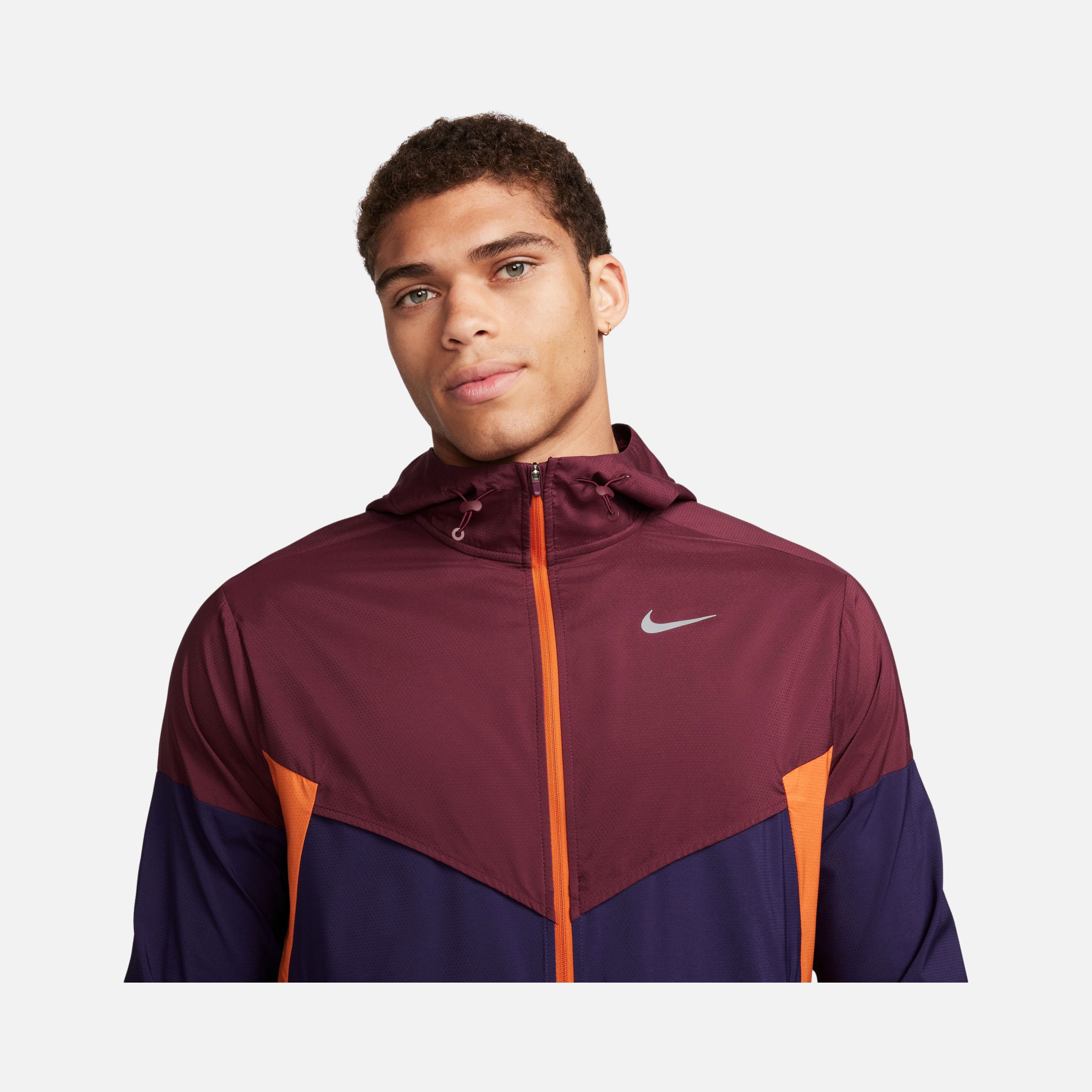 Nike Impossibly Light Windrunner Repel Lined Recoverable Running Full-Zip Hoodie Erkek Ceket