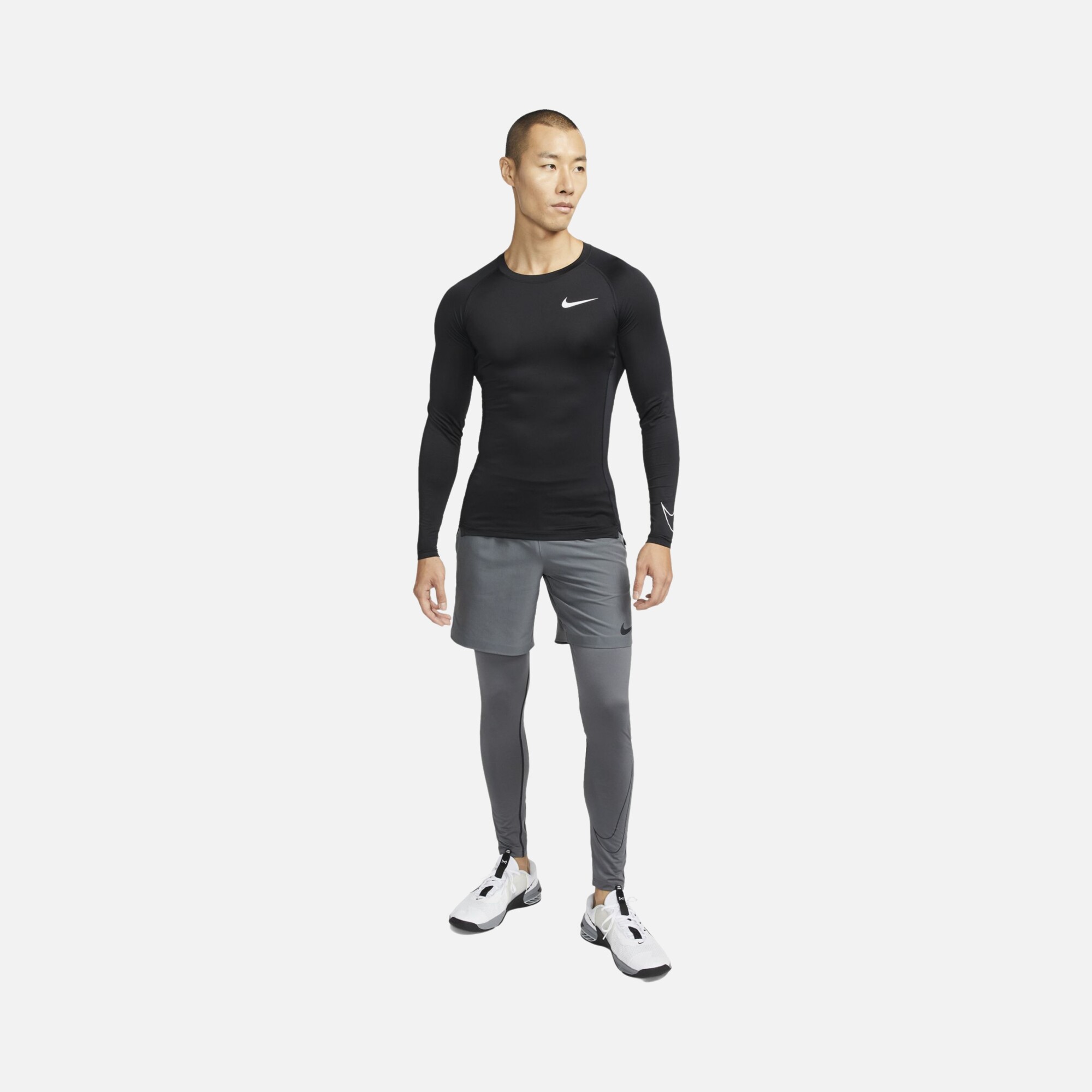 Nike Pro Dri-Fit Tight-Fit Athletic Training Long-Sleeve Erkek Tişört