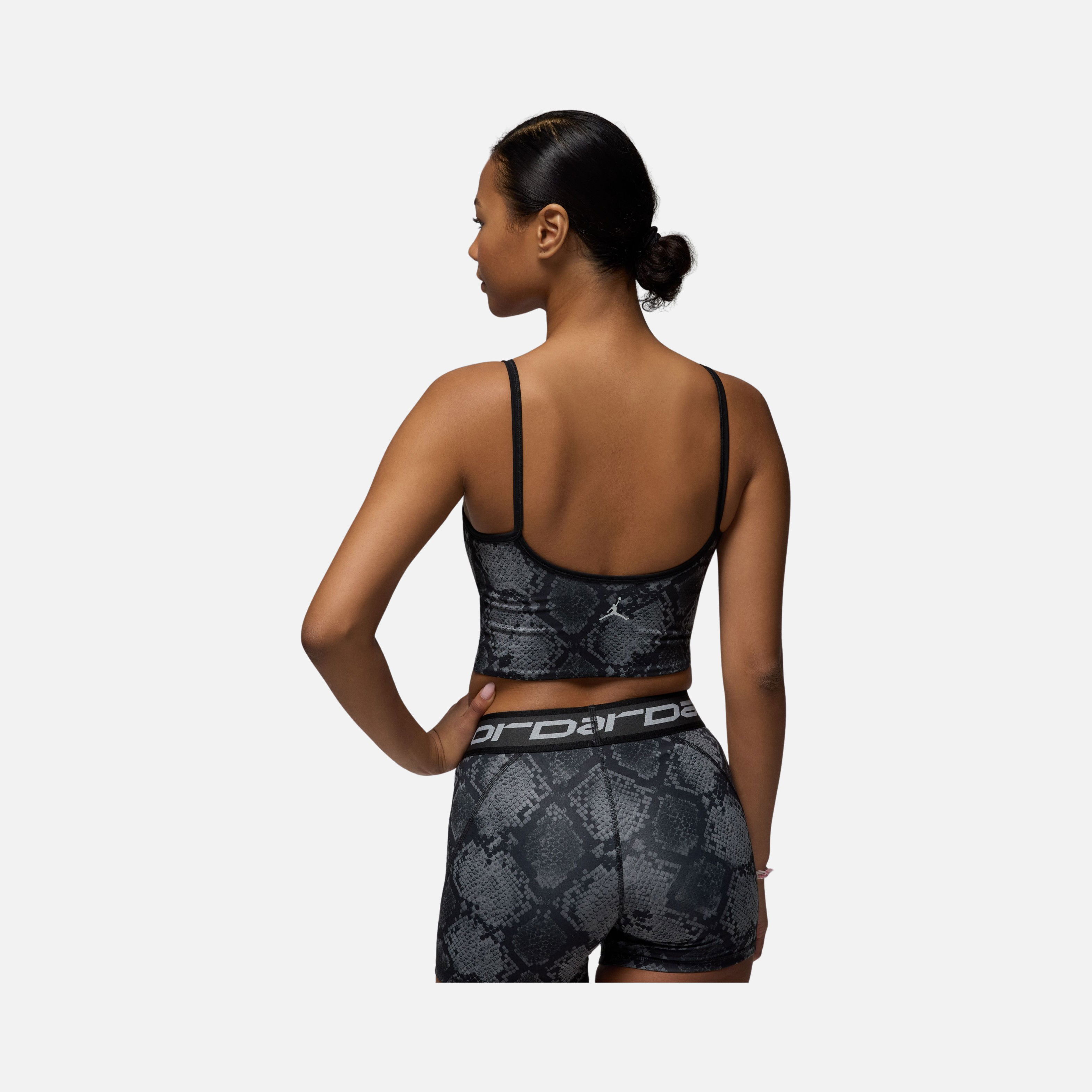Nike Jordan Sport Snakeskin Printed Cropped Training Kadın Atlet