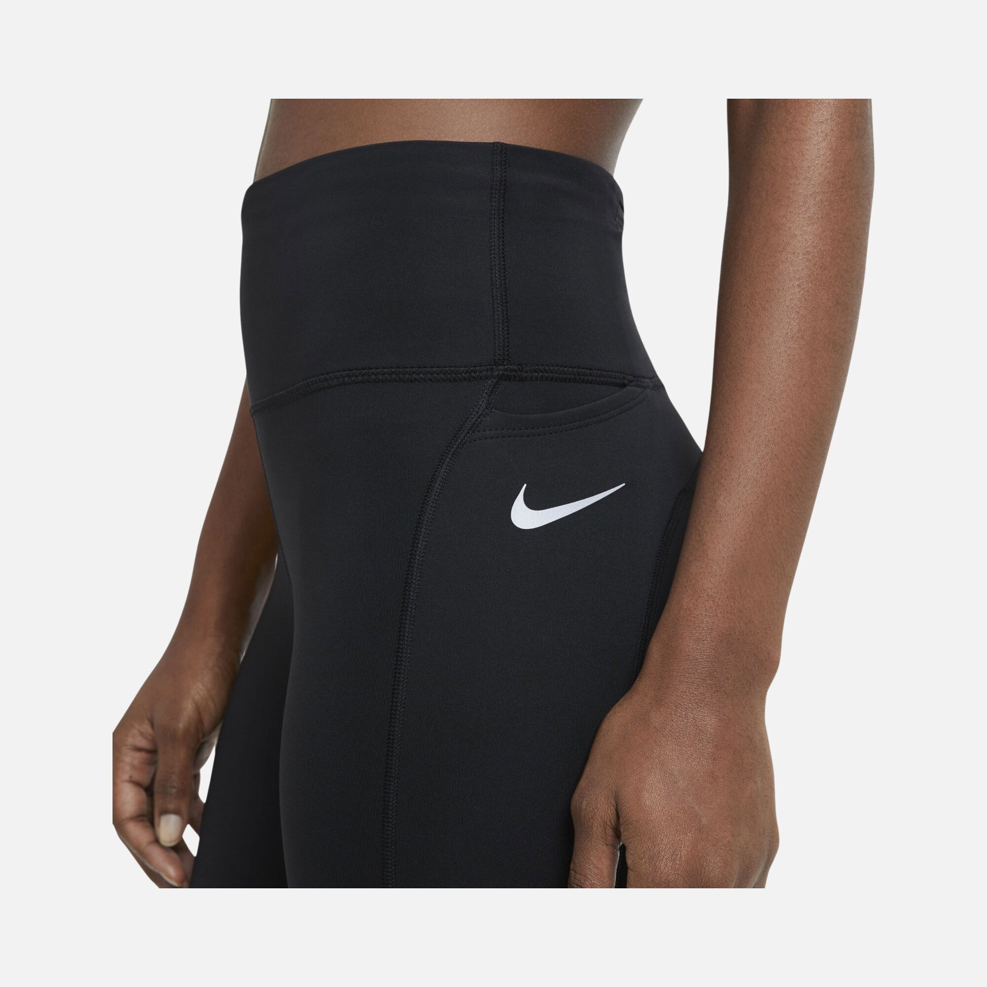 Nike Fast Mid-Rise Crop Running Kadın Tayt