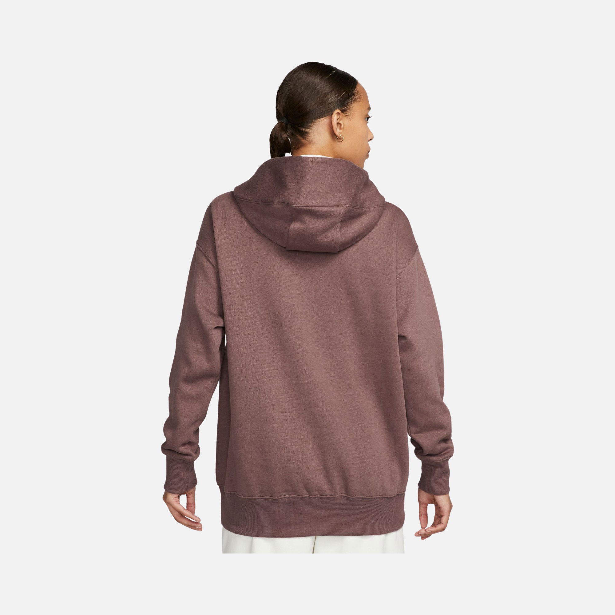 Nike Sportswear Gel-Midi Swoosh Oversized Fleece Pullover Hoodie Kadın Sweatshirt