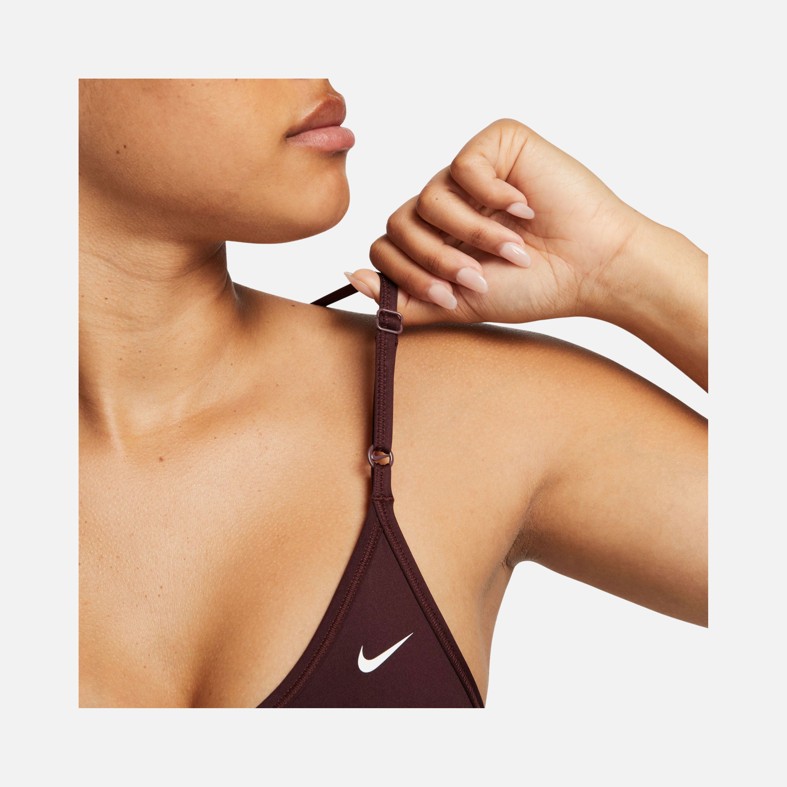 Nike Dri-Fit Indy V Neck Light-Support Sports Training Kadın Bra