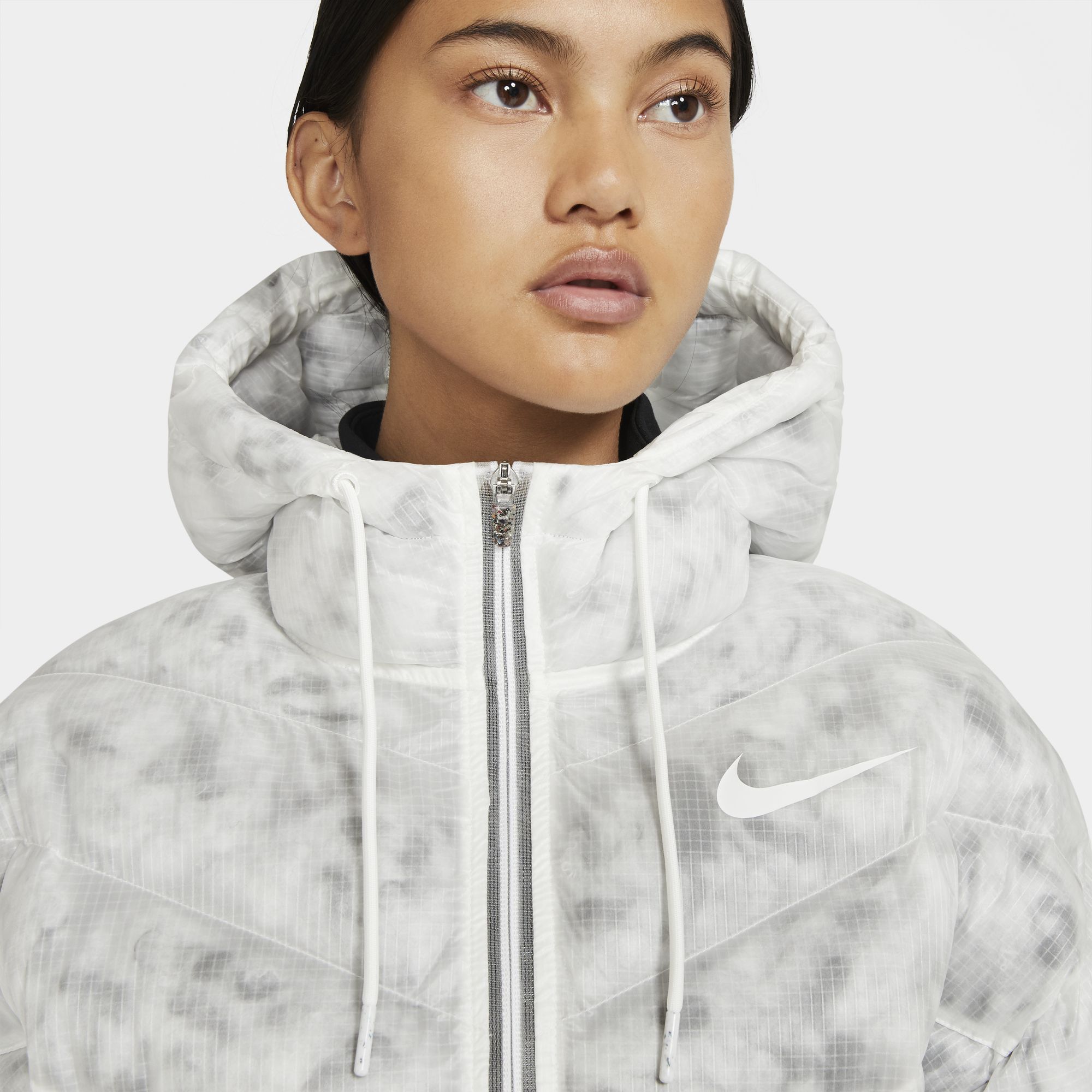 Nike Sportswear Marble EcoDown Full-Zip Hoodie Kadın Parka