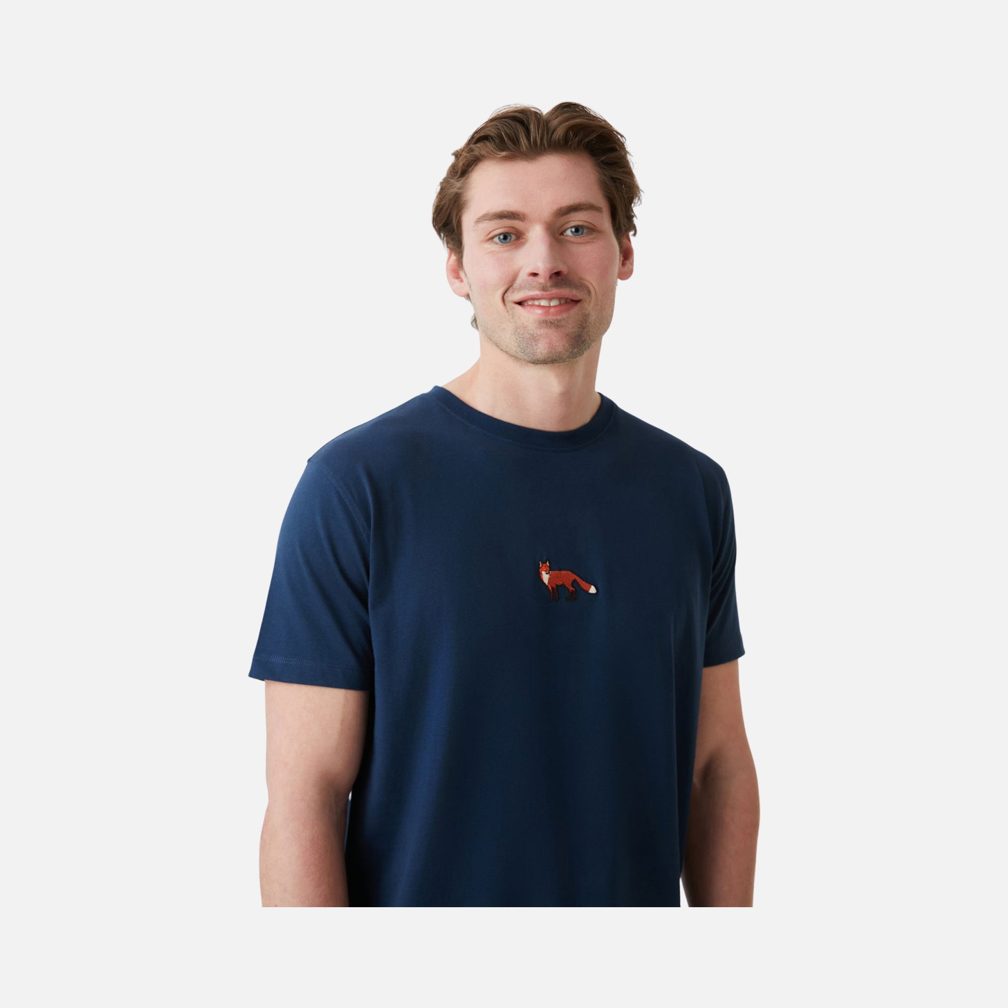 WWF Sportswear Kızıl Tilki Embroidered Short-Sleeve Unisex Tişört