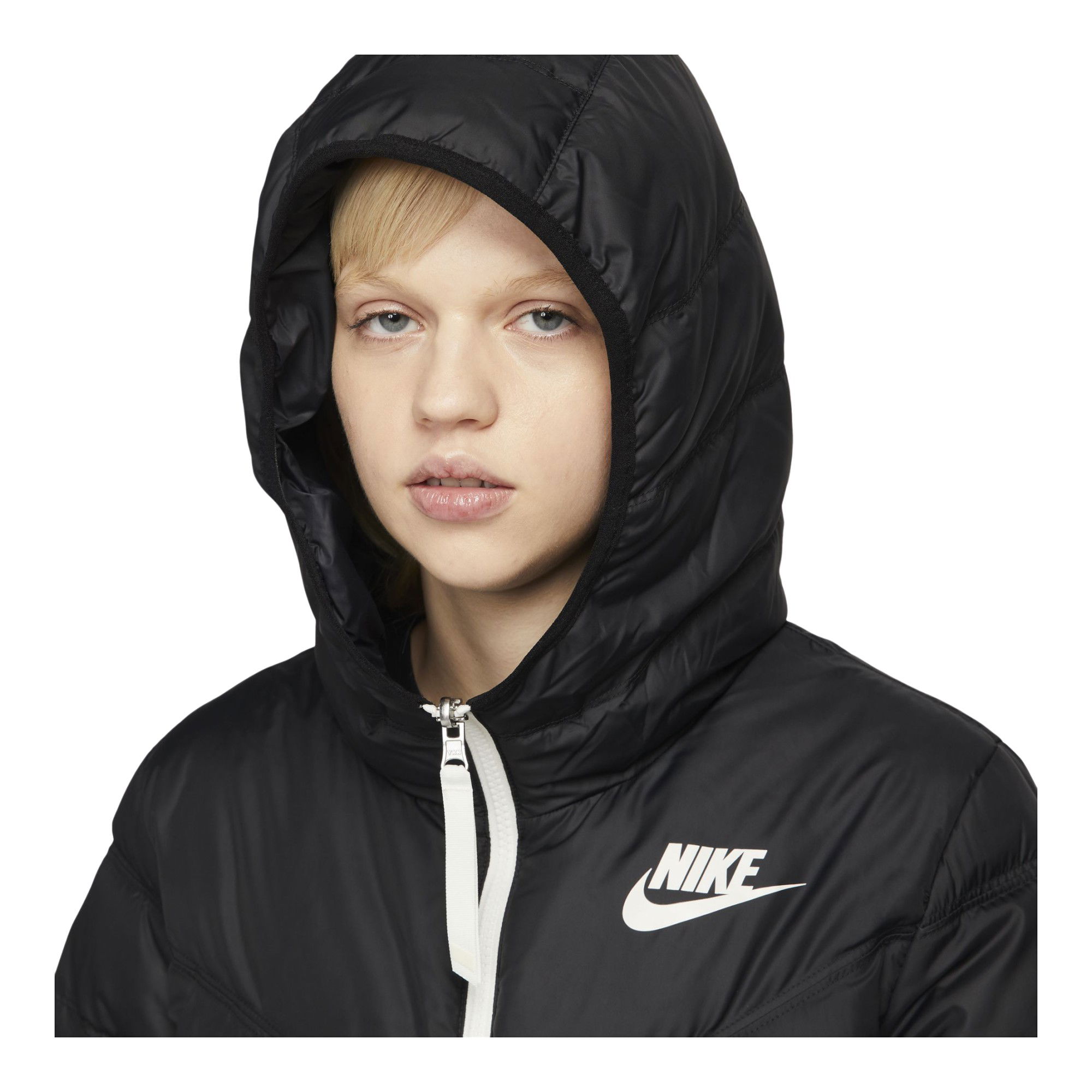 Nike Sportswear Windrunner Down Fill Puffer Reversible Full-Zip Hoodie Kadın Mont