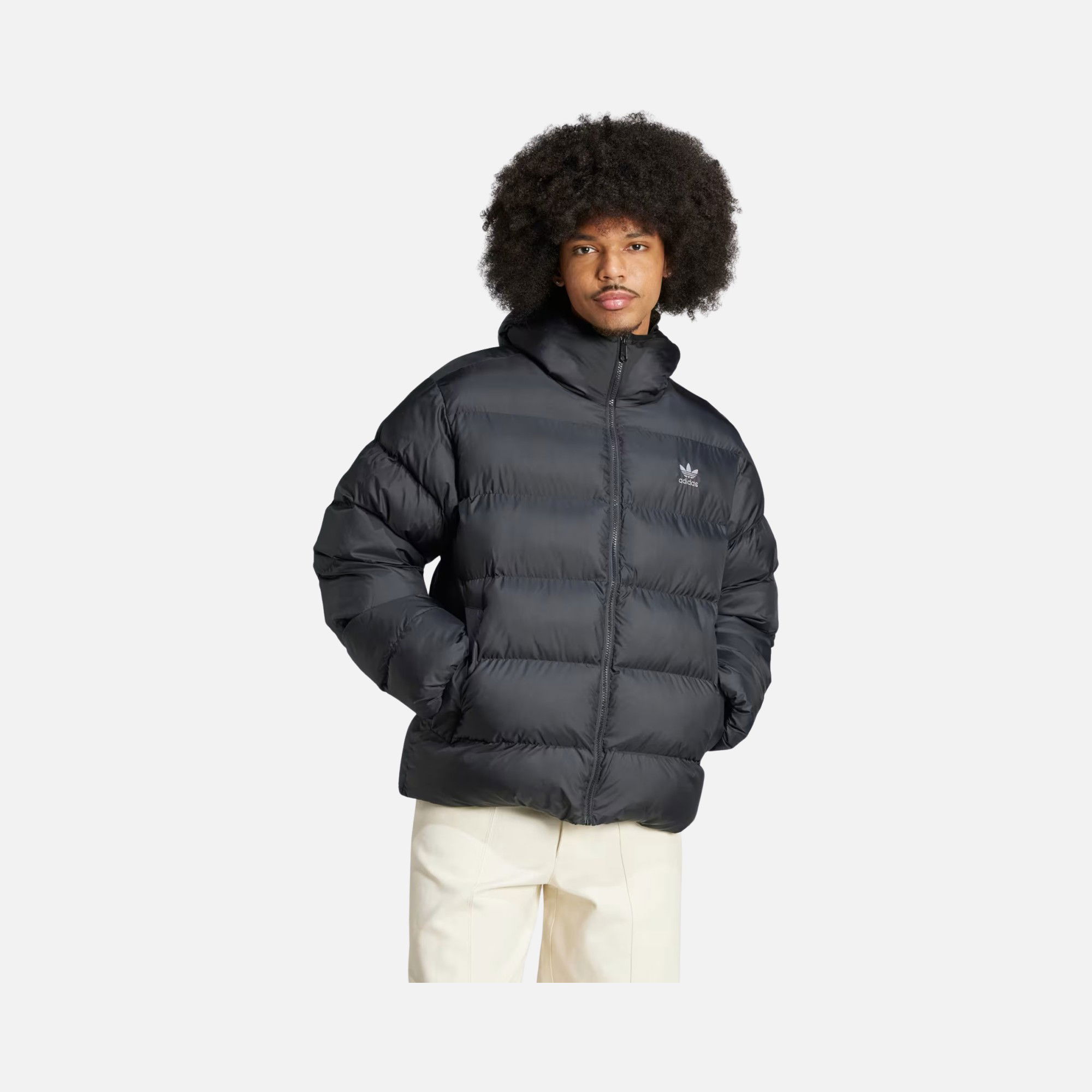 adidas Sportswear Tonal Commercial Puffer Full-Zip Hoodie Erkek Mont