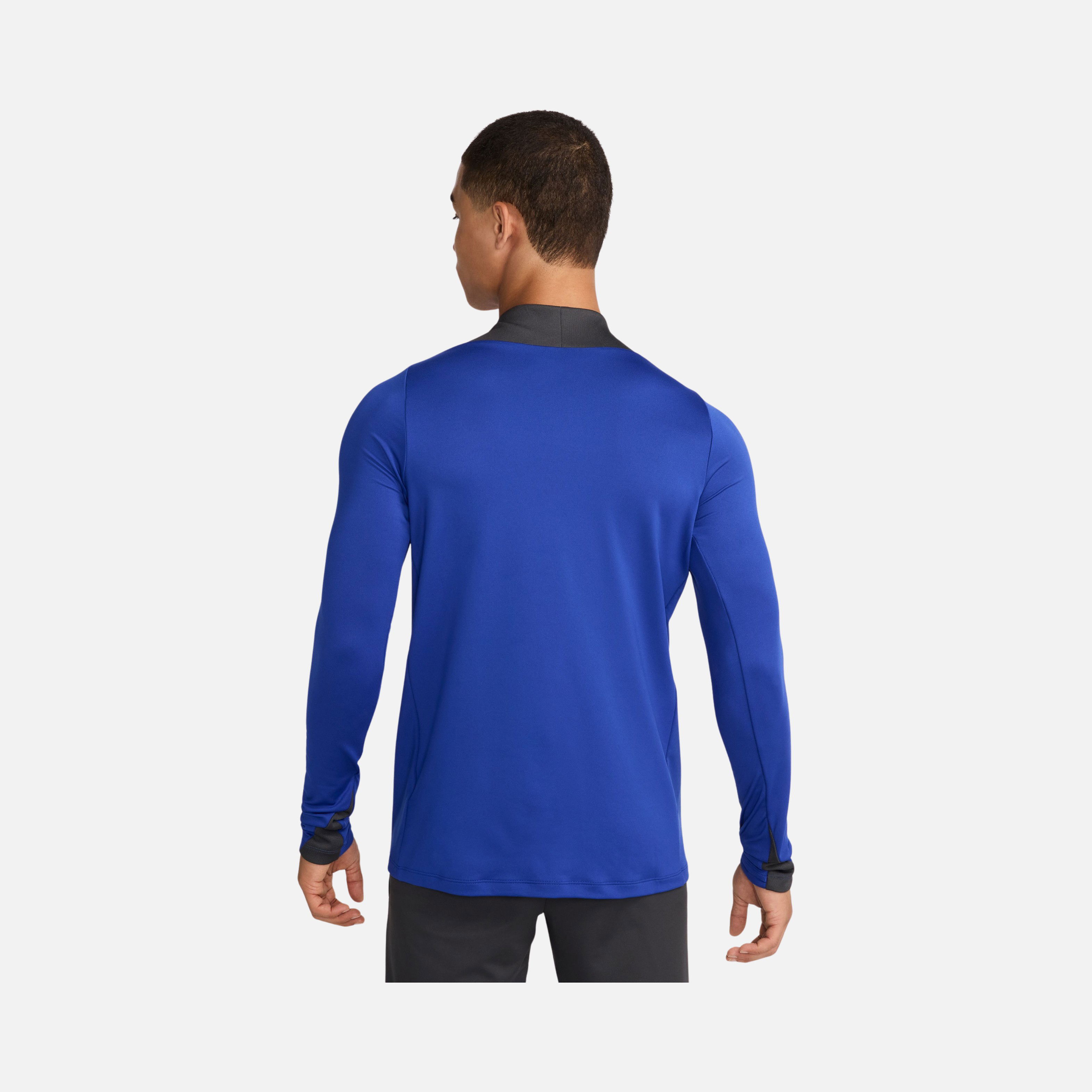 Nike FC Barcelona Strike Third Dri-Fit Soccer Drill 1/4-Zip Long-Sleeve Erkek Tişört
