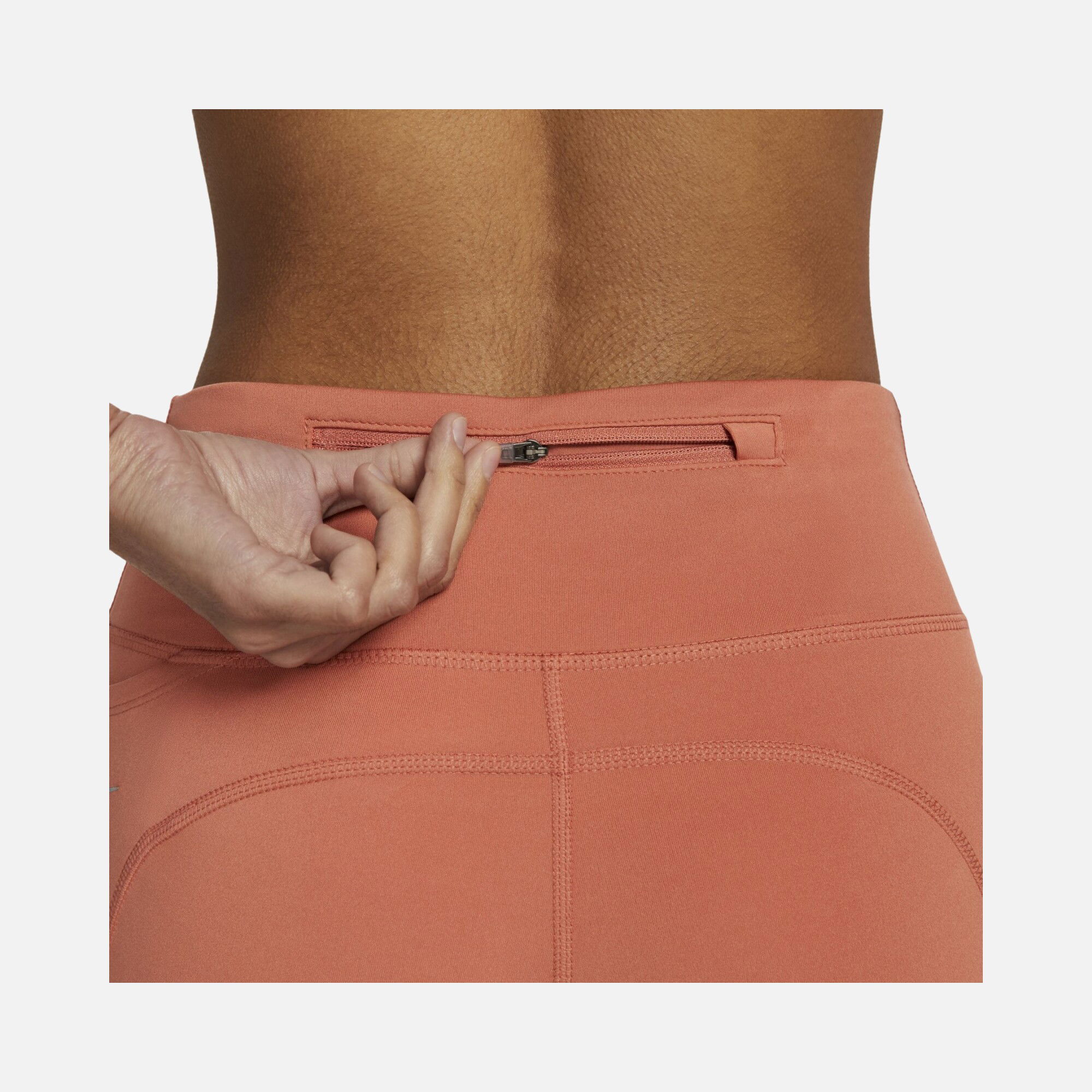 Nike Fast Mid-Rise Crop Running Kadın Tayt