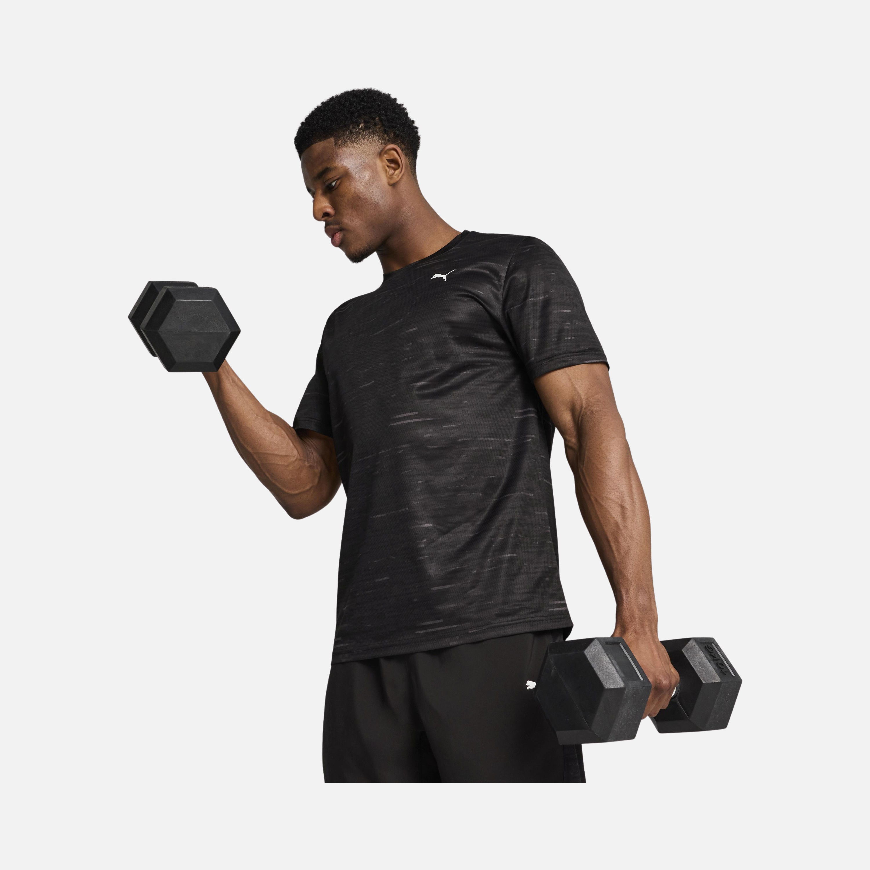 Puma DryCELL TAD Essentials All Over Printed Gym & Training Short-Sleeve Erkek Tişört