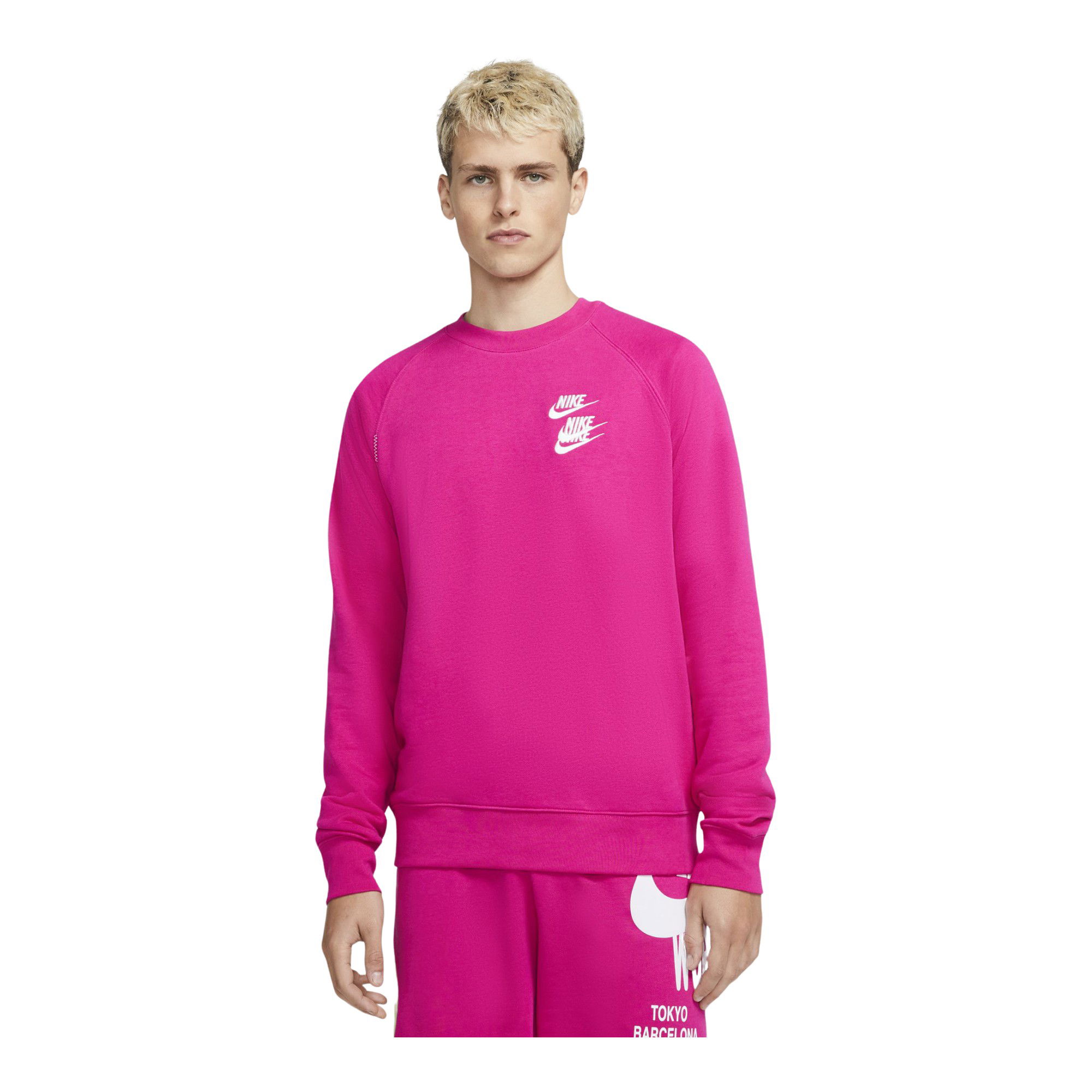 Nike Sportswear French Terry Worldtour Crew Erkek Sweatshirt