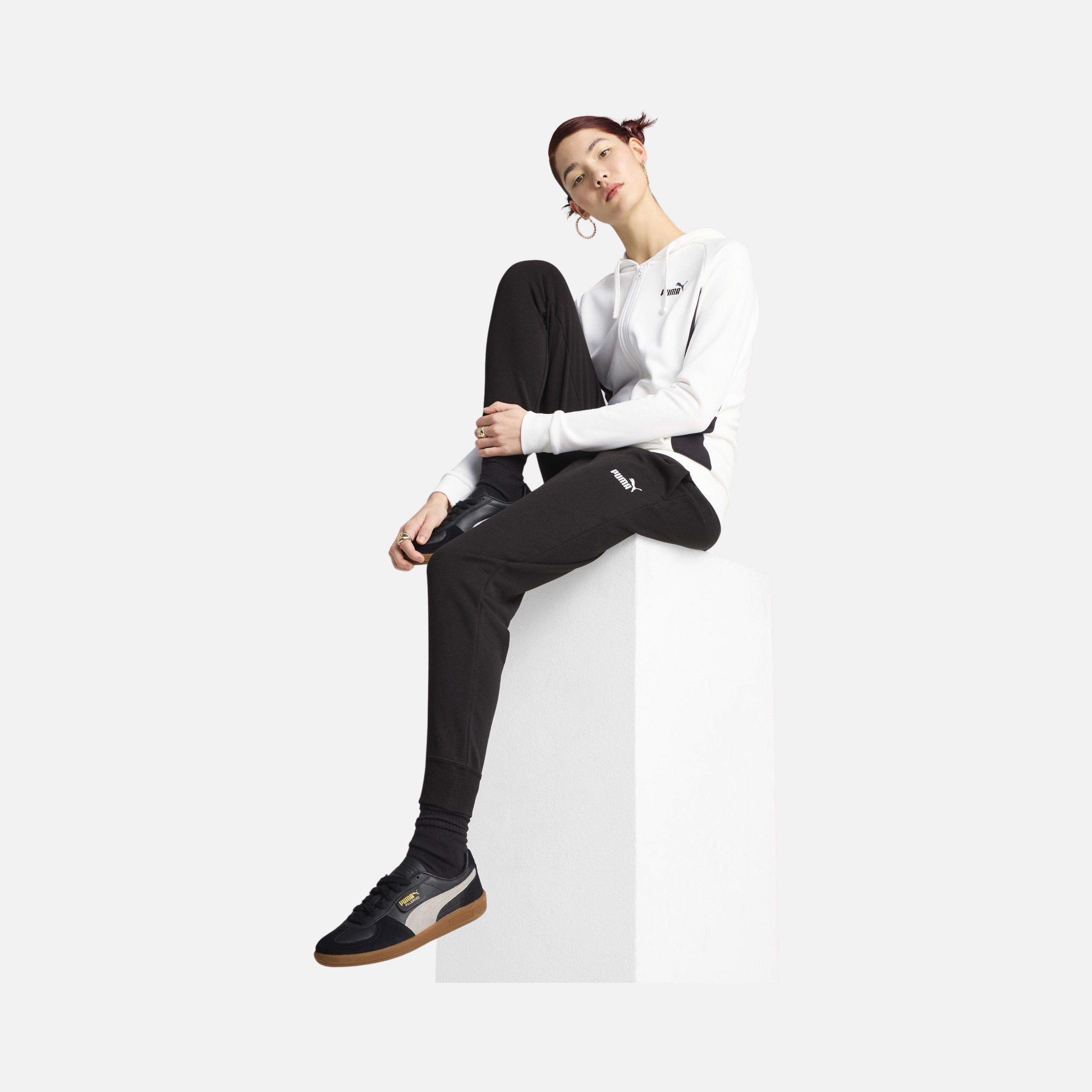 Puma Sportswear Embroidered No. 1 Logo Graphic Colorblock Full-Zip Hooded Kadın Eşofman Takımı