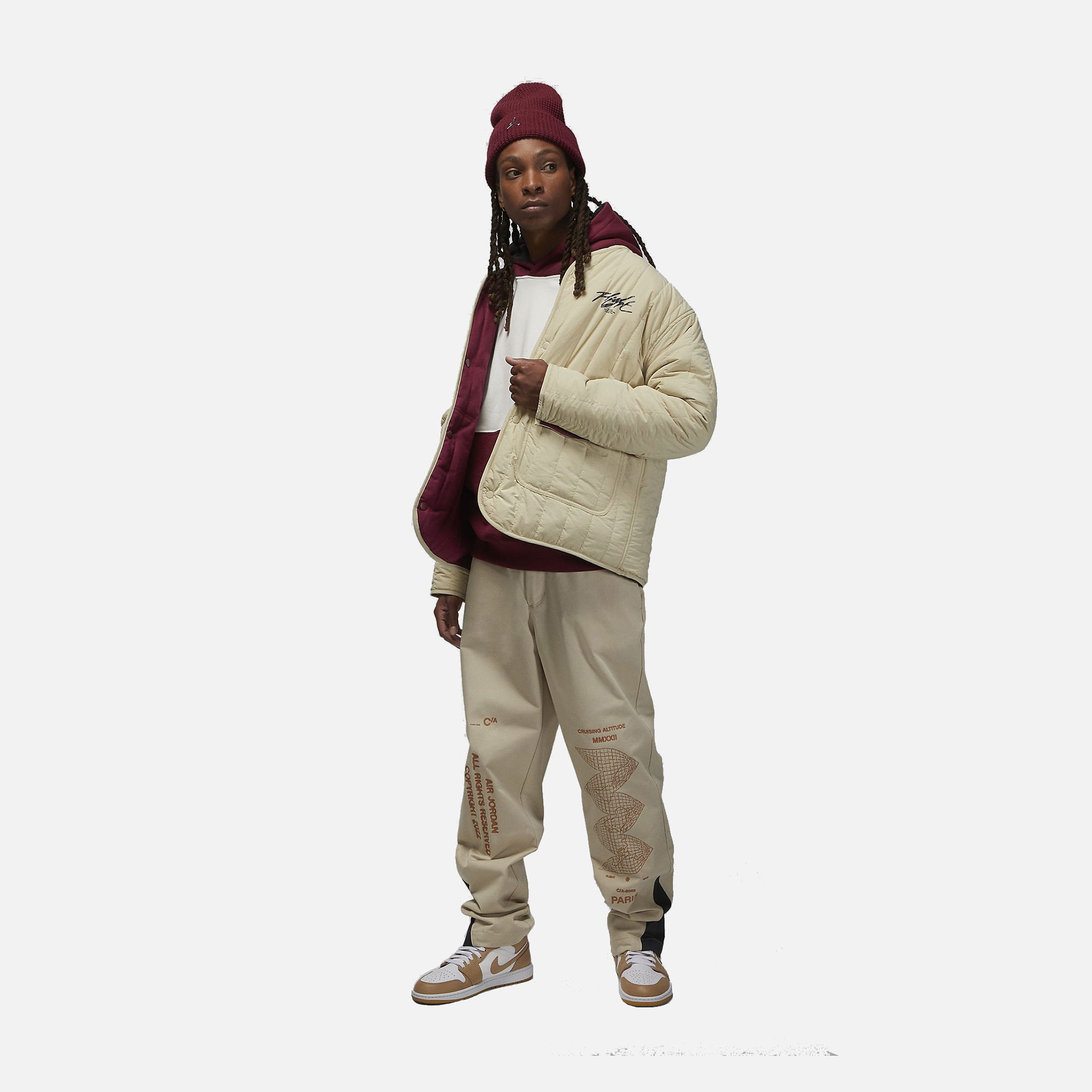 Nike Jordan Flight Heritage Liner Double-sided Full Length Snap Fastener Erkek Ceket