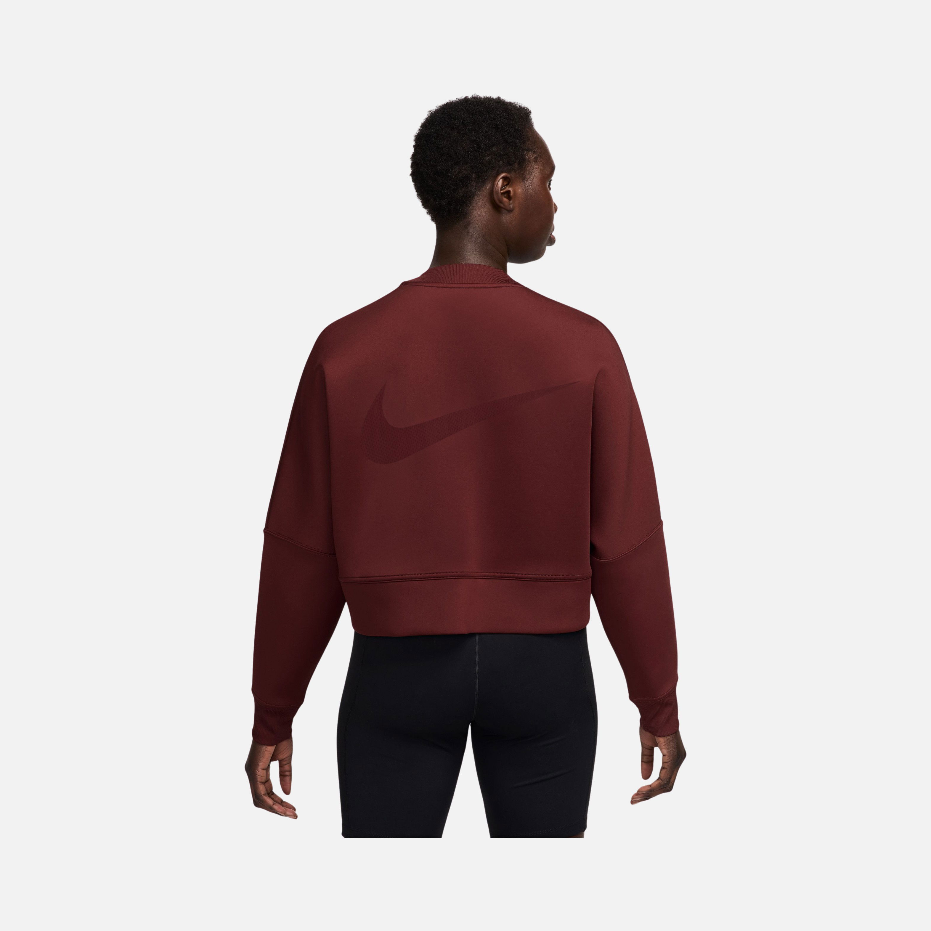 Nike Prima Dri-Fit Oversized Crew-Neck Cropped Training Kadın Sweatshirt