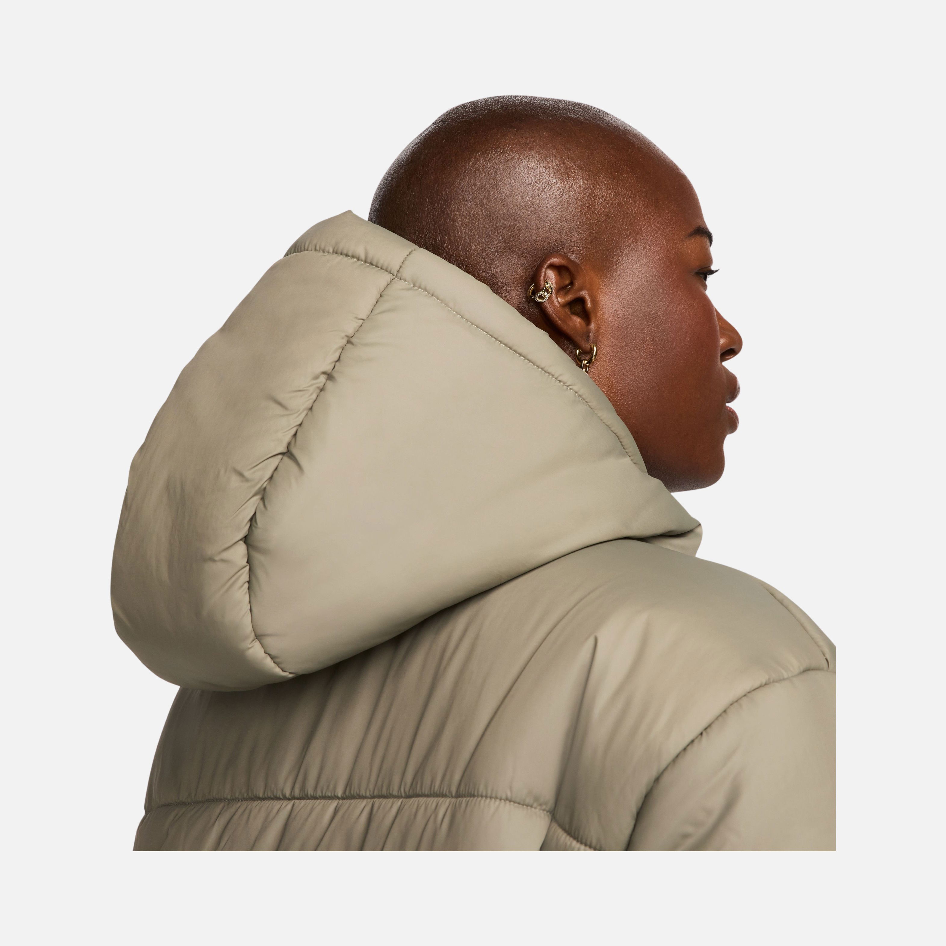 Nike Sportswear Therma-Fit Loose Cut at Hip-Length Full-Zip Hoodie Kadın Mont