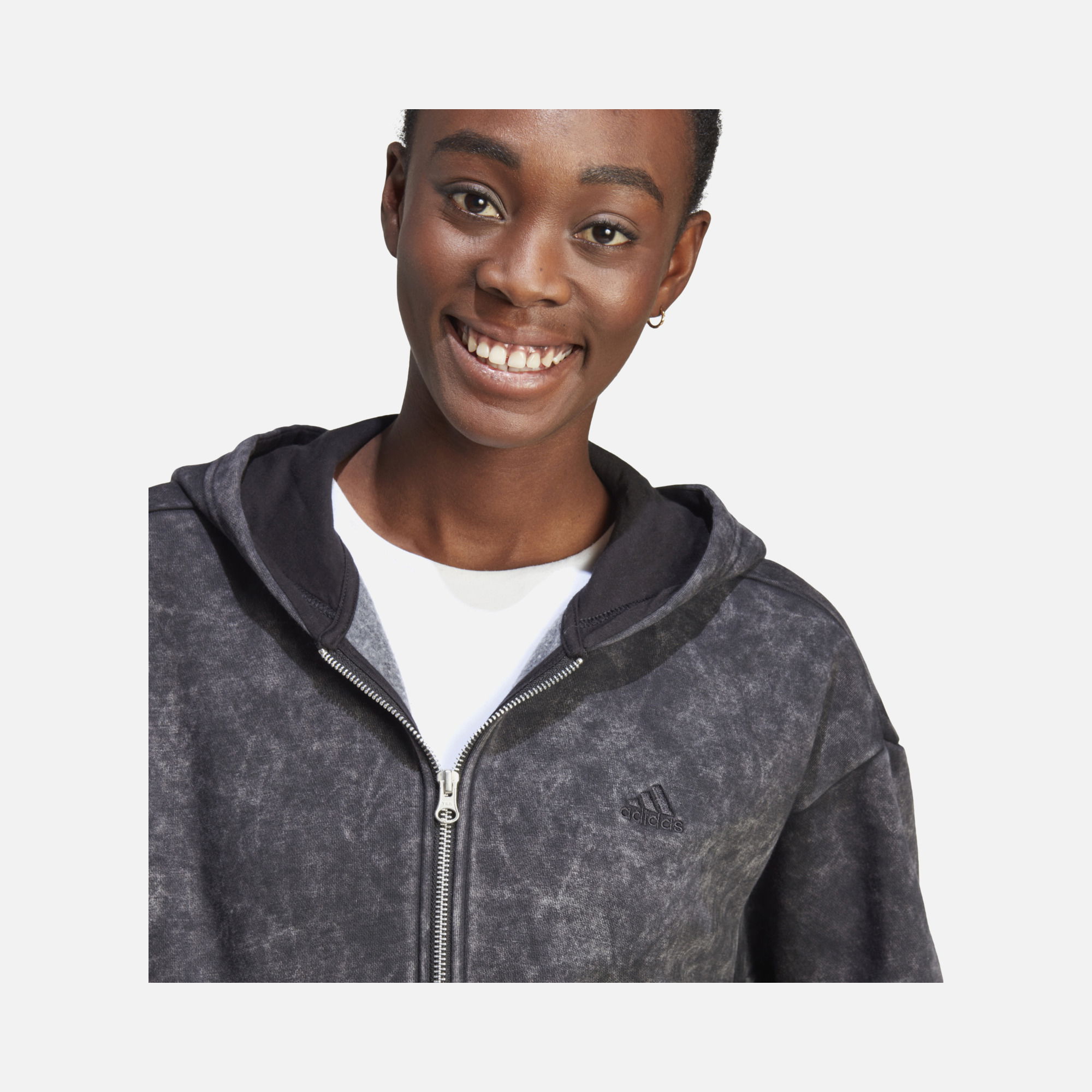 adidas Sportswear ALL SZN Fleece Washed Full-Zip Hooded Kadın Sweatshirt