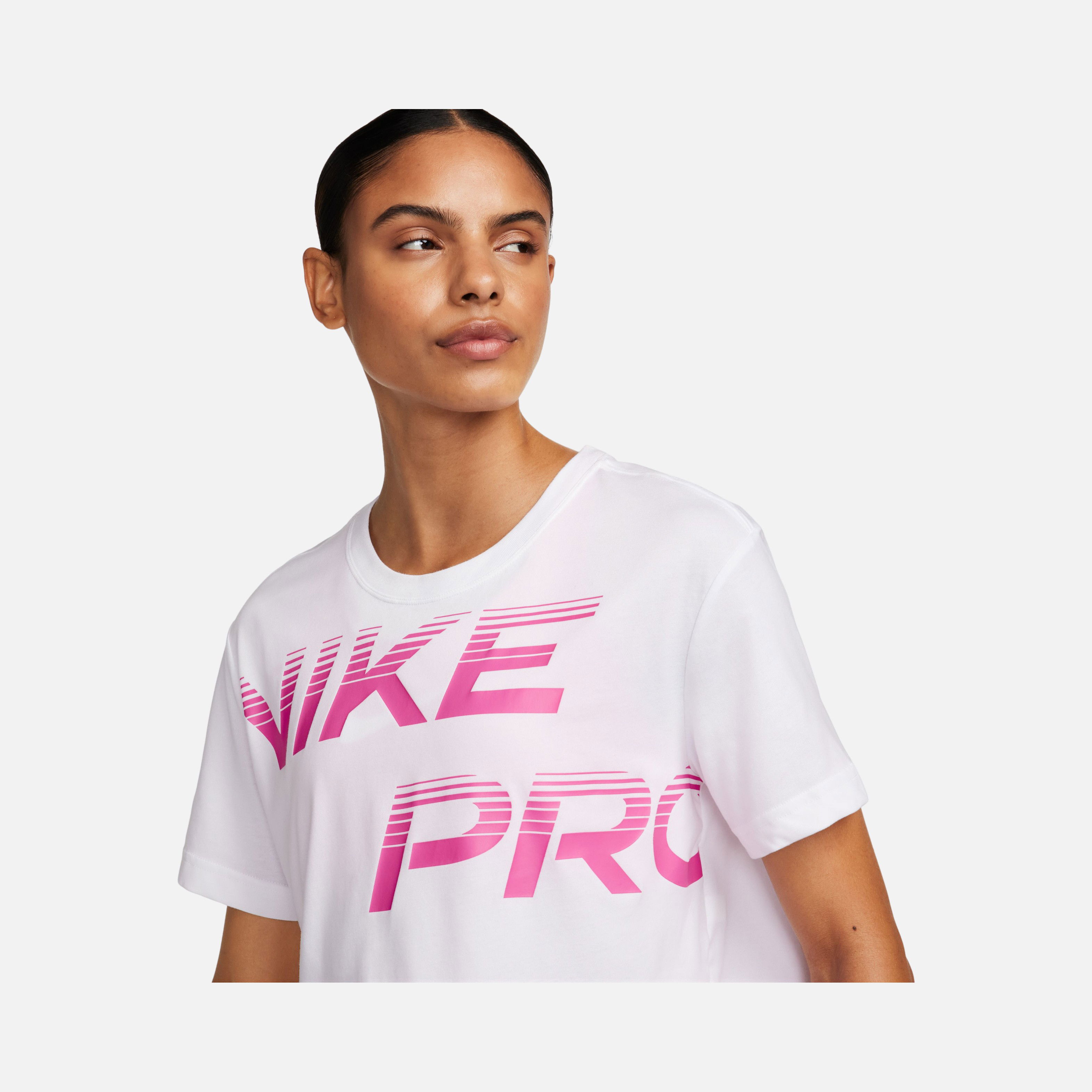 Nike Pro Dri-Fit Graphics Cropped Training Short-Sleeve Kadın Tişört