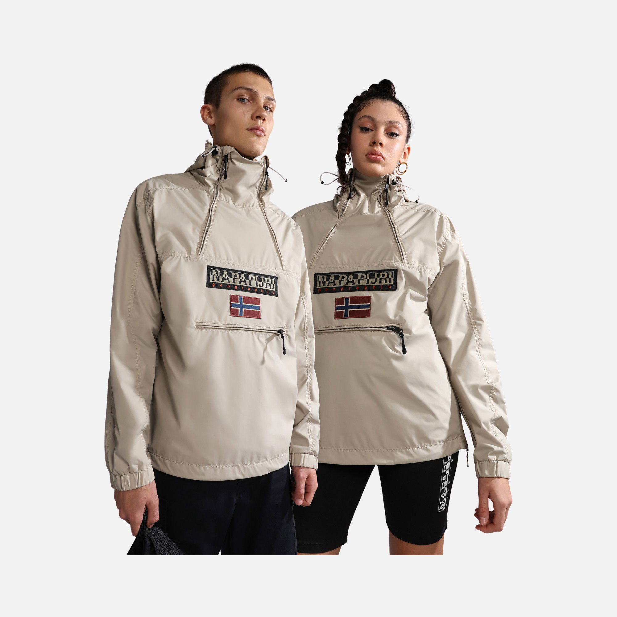 Napapijri Sportswear Northfarer 2.0 Anorak Two 1/4 Zippers Hoodie Erkek Ceket