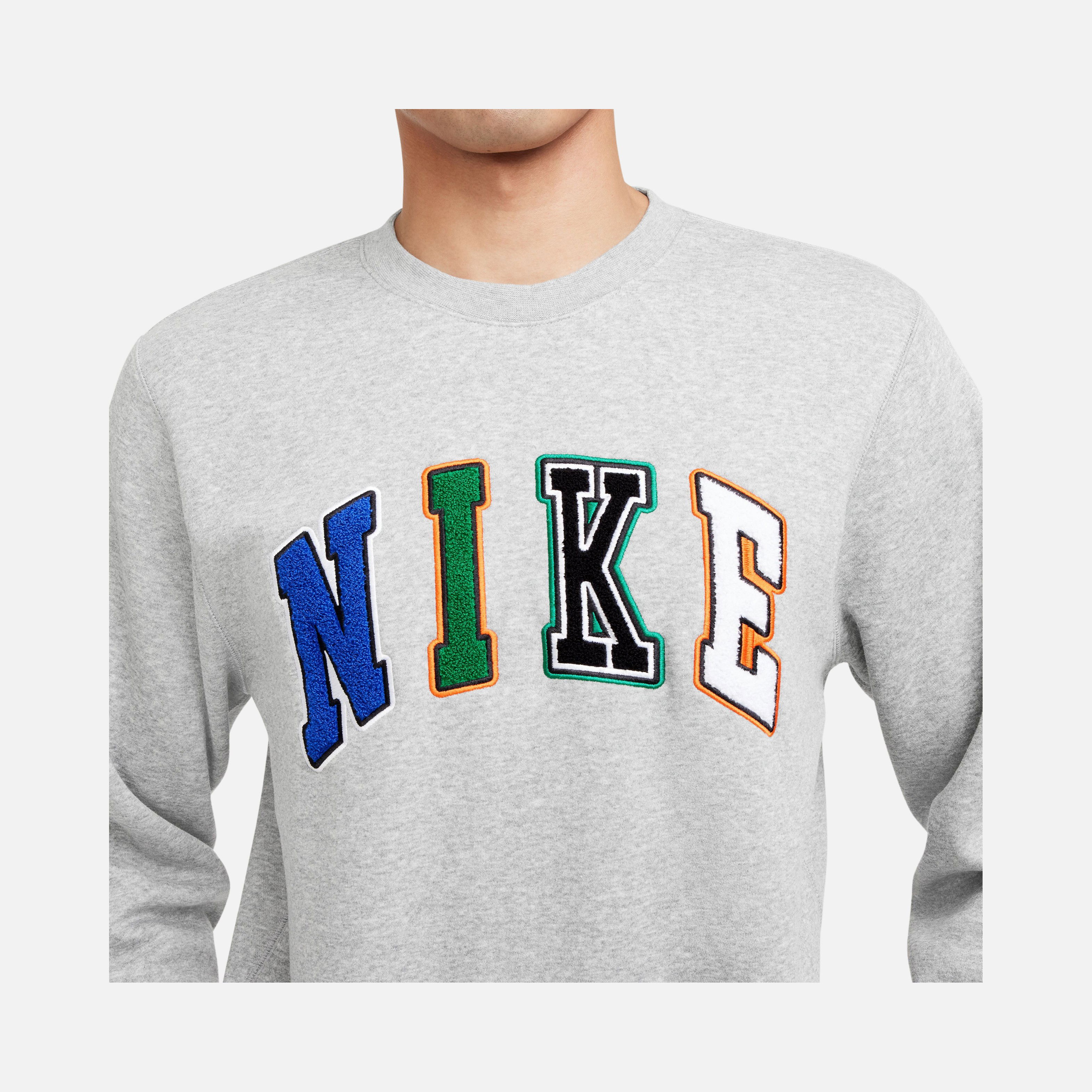 Nike Sportswear Club+ BB Crew Letters Erkek Sweatshirt