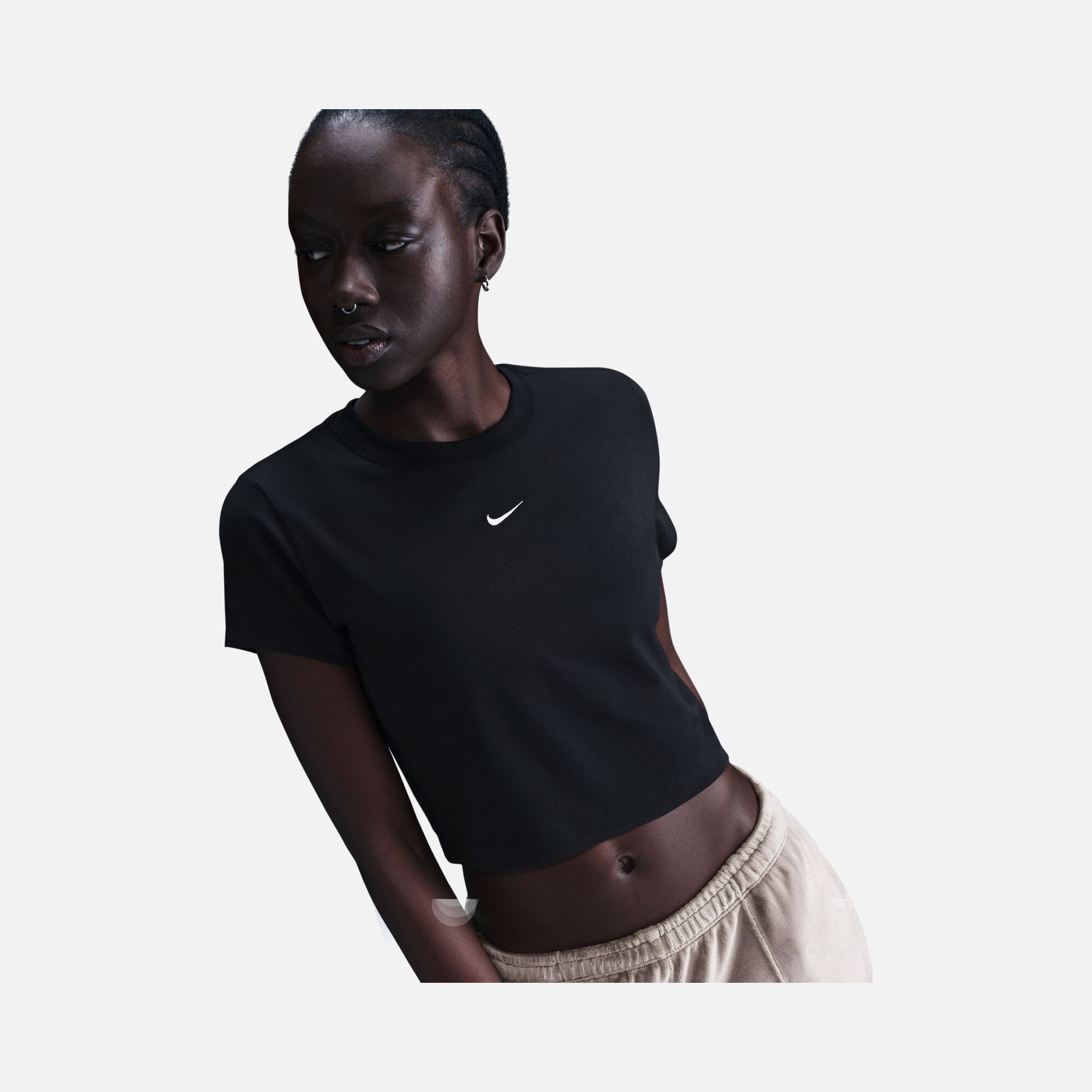 Nike W Nsw Chill Knit Crop Kadın Tişört