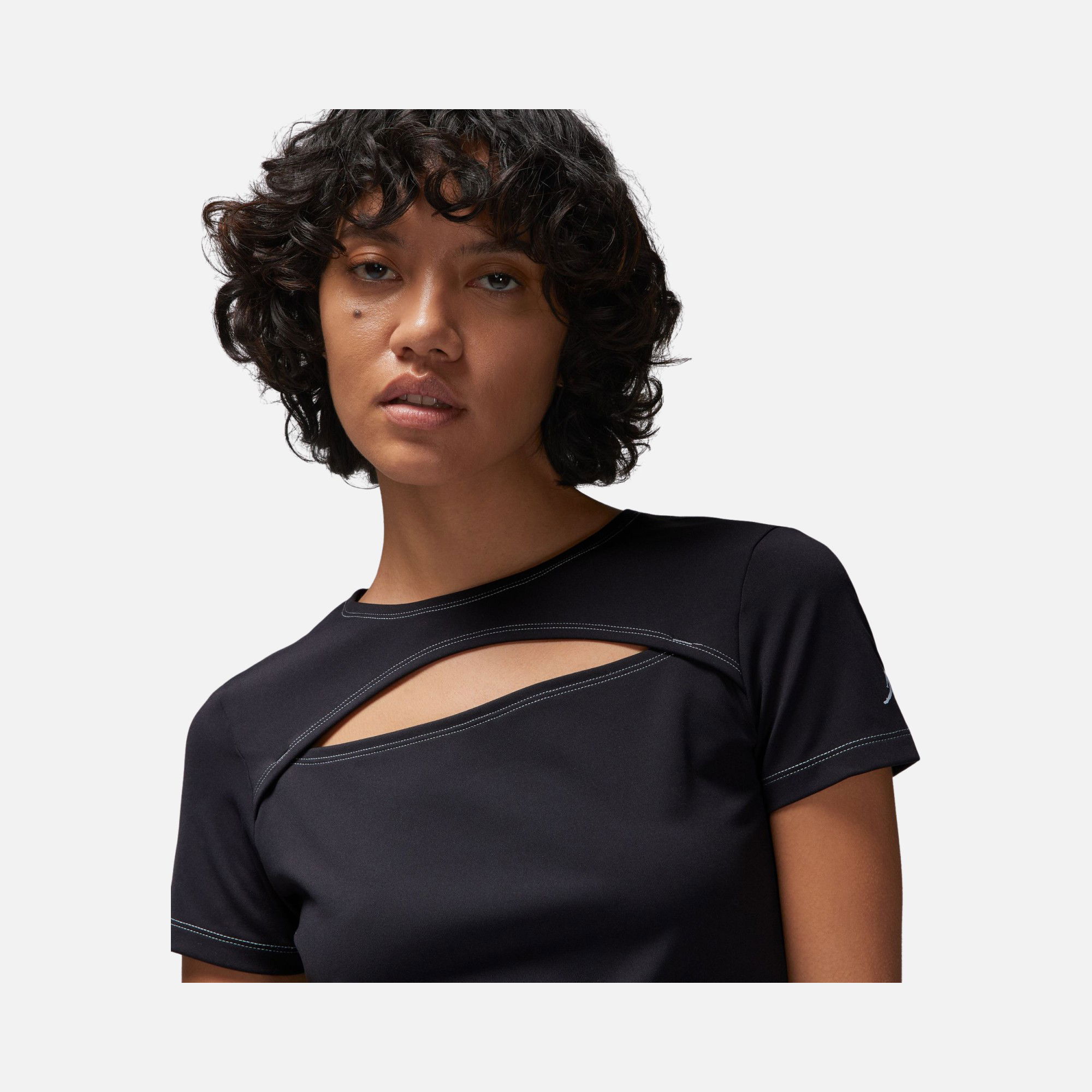 Nike Jordan Sport Keyhole Short-Sleeve Kadın Tişört