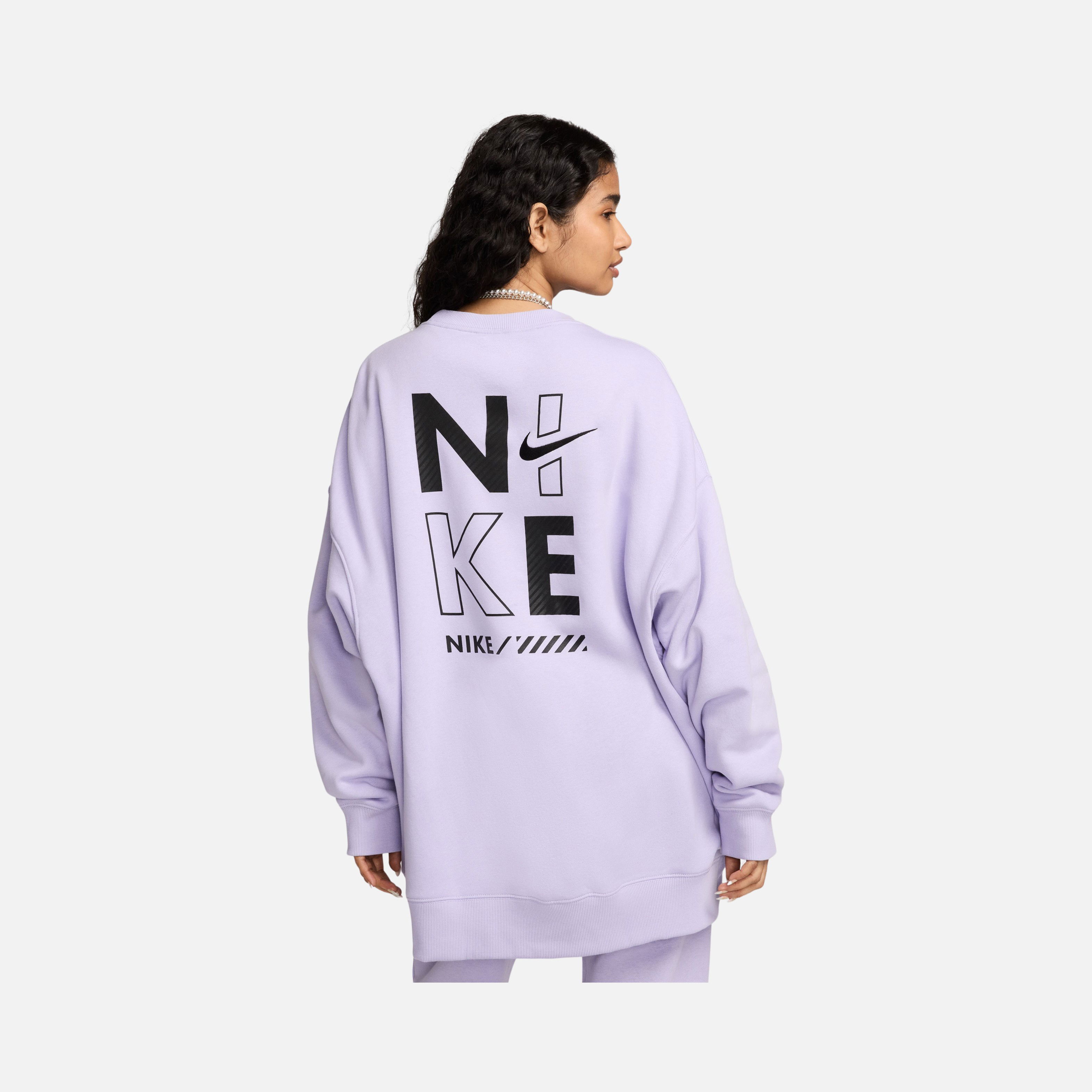 Nike Sportswear Gel Oversized Fleece Crew-Neck Kadın Sweatshirt