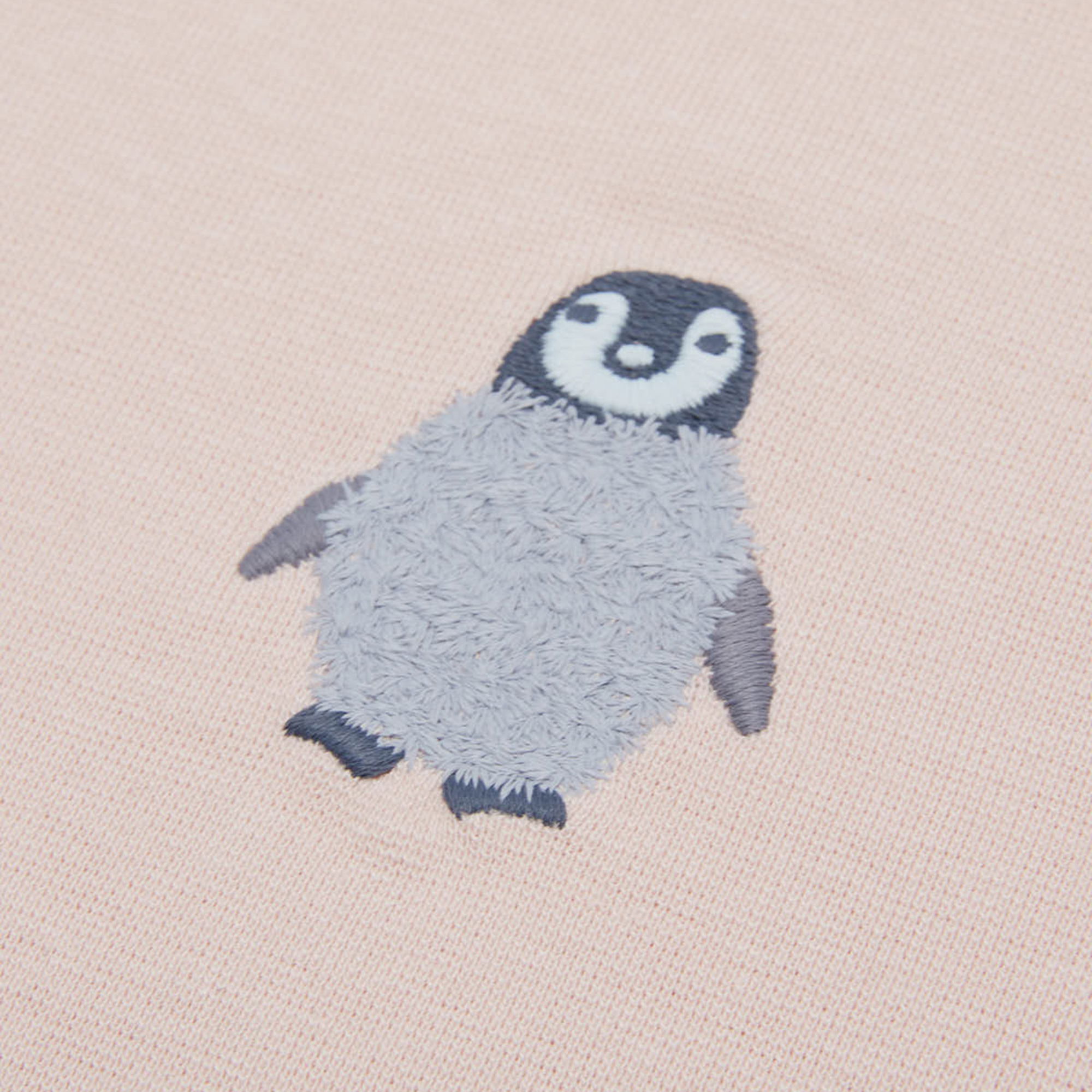 WWF Sportswear Yavru İmparator Penguen Embroidered Cropped Kadın Atlet