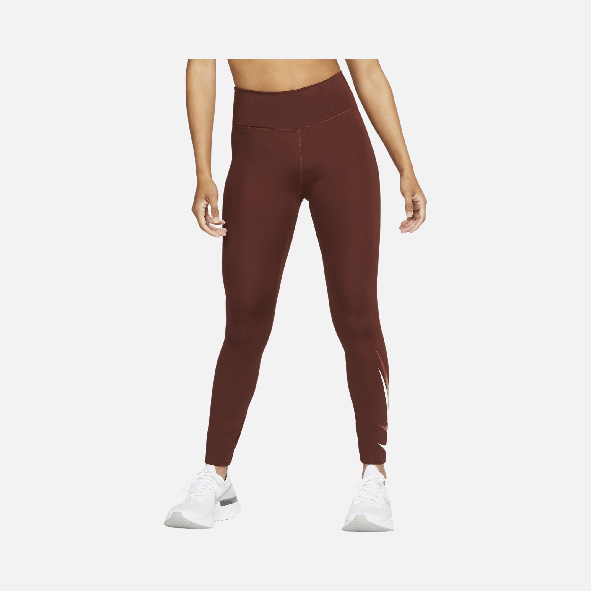 Nike Dri-Fit Swoosh Run 7/8-Length Mid-Rise Kadın Tayt