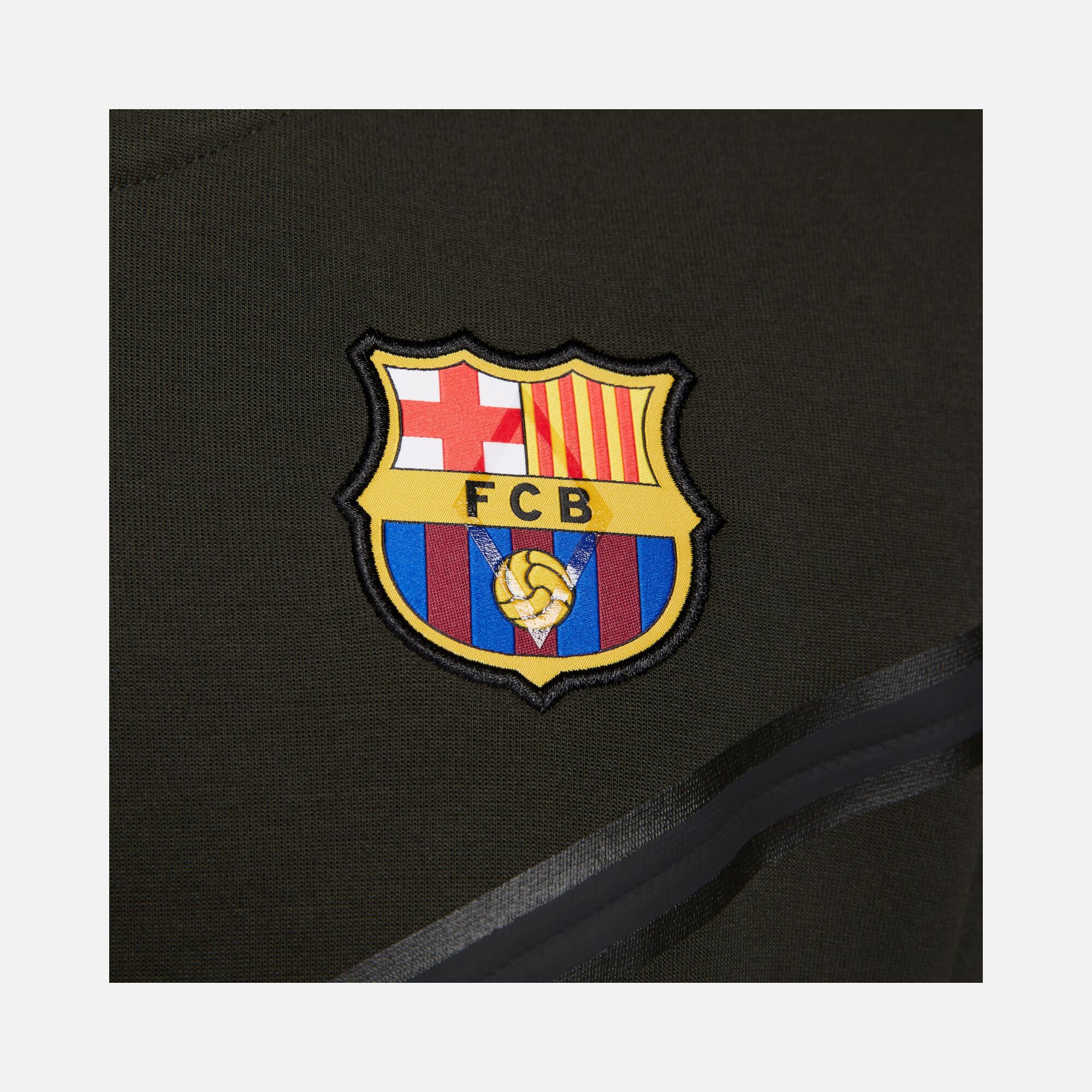 Nike FC Barcelona Tech Fleece Windrunner Full-Zip Hoodie Erkek Sweatshirt