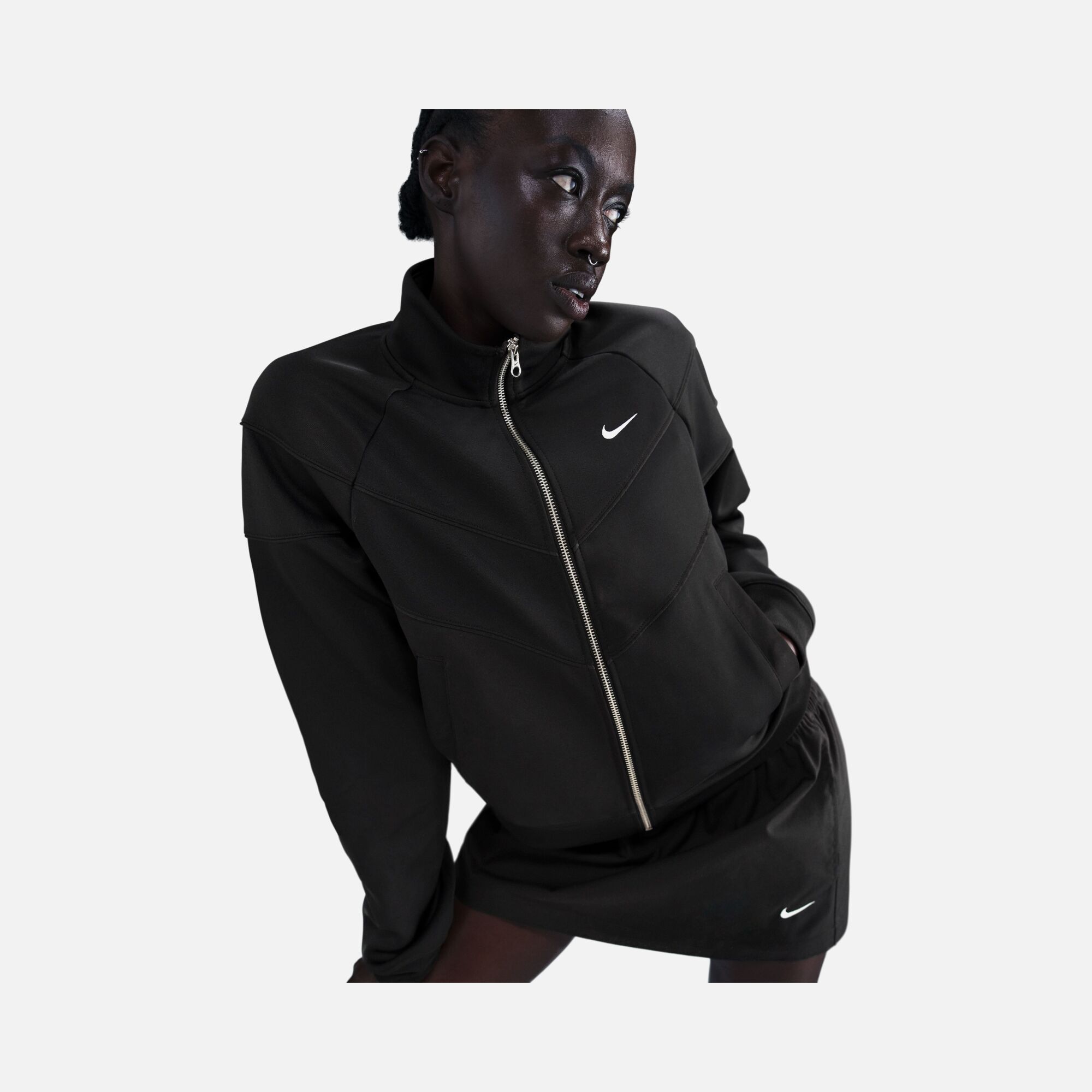 Nike Sportswear Essentials Windrunner Poly Knit Full-Zip Kadın Ceket